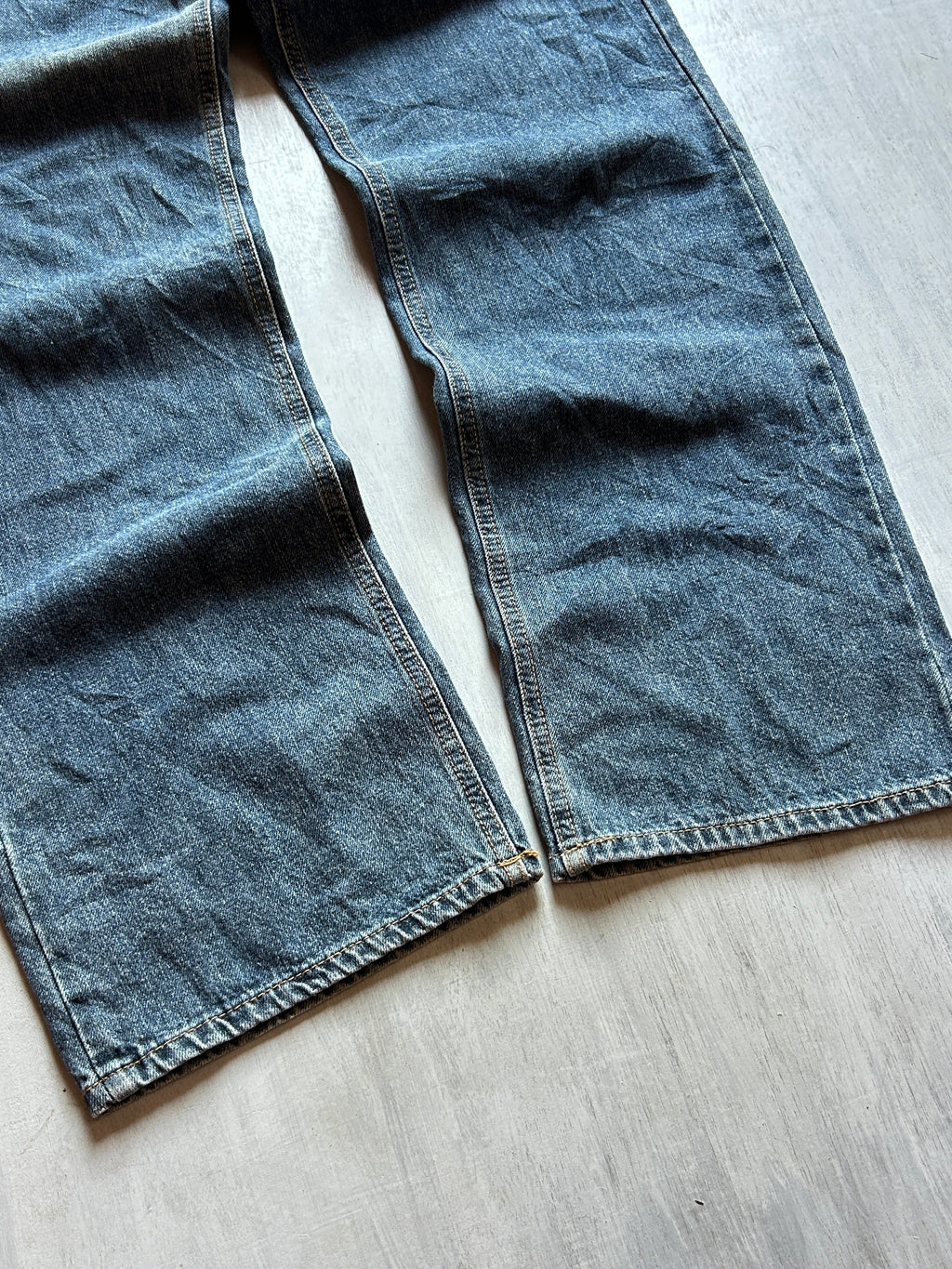 Midnight Wash Baggy Denim - (S)
