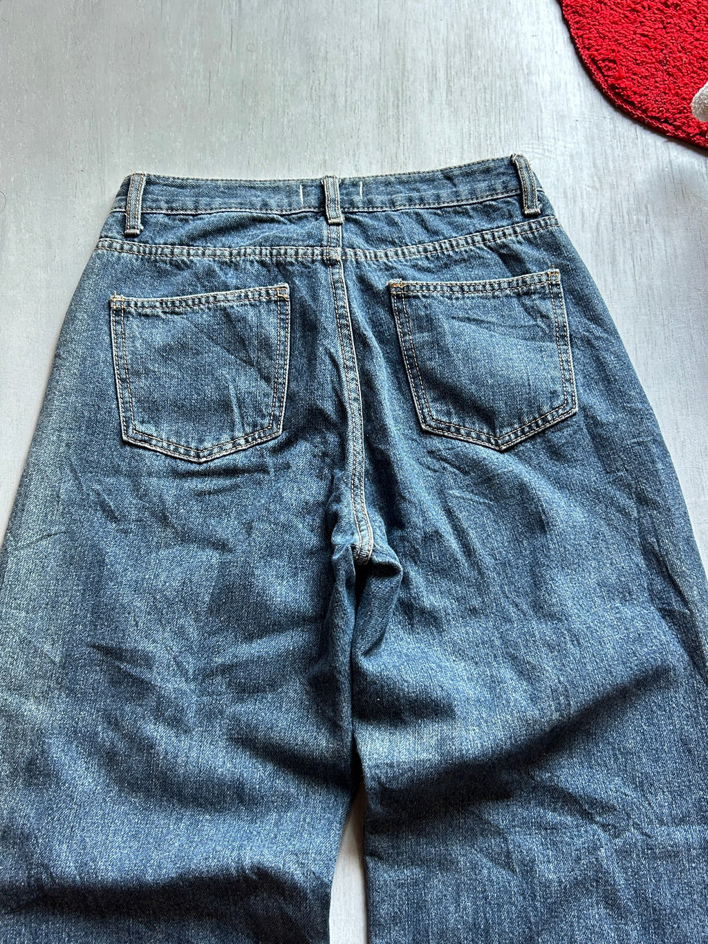 Midnight Wash Baggy Denim - (S)