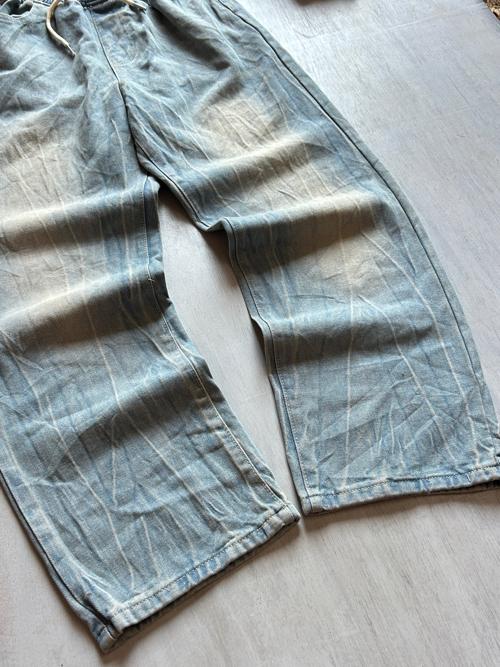 Cloud Wash Drawstring Denim - (XS-L)
