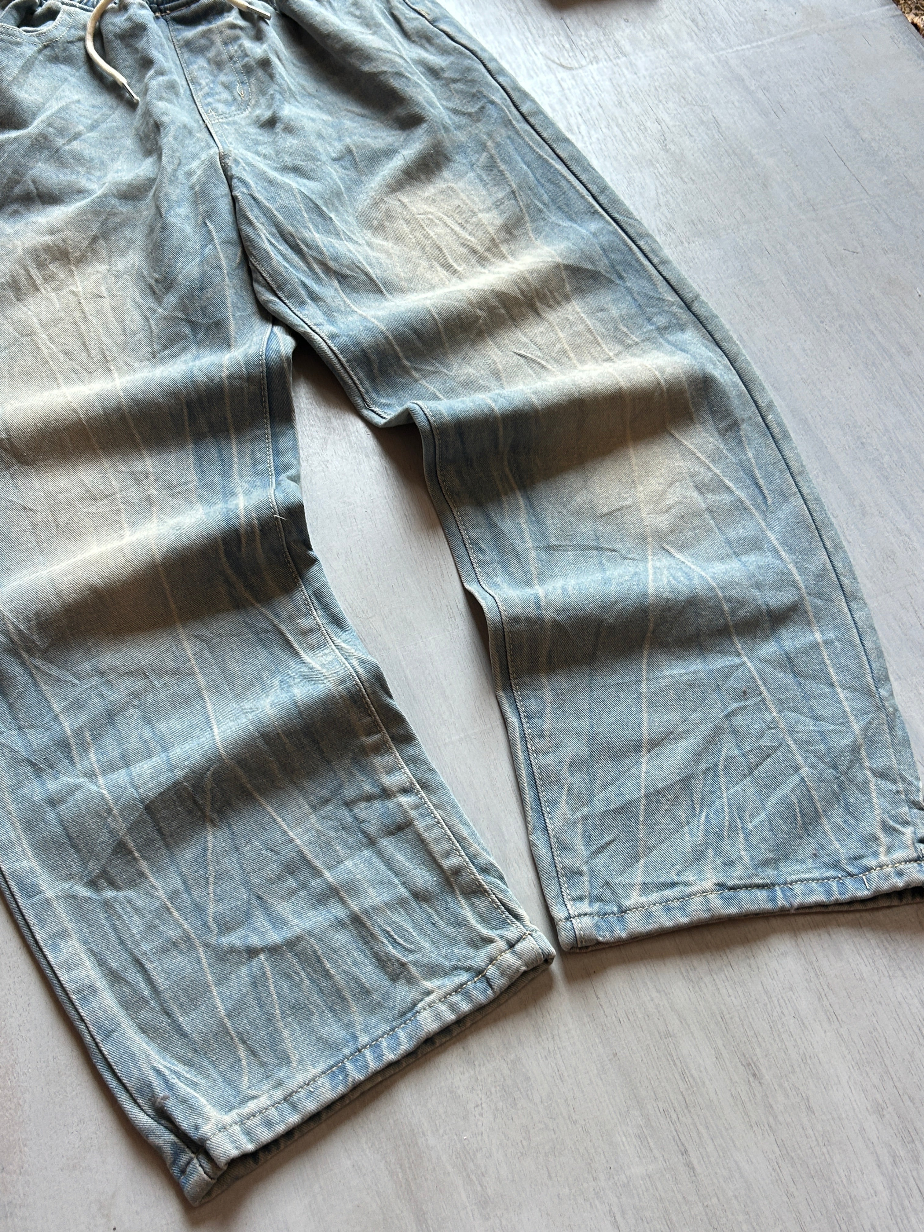 Cloud Wash Drawstring Denim - (XS-L)
