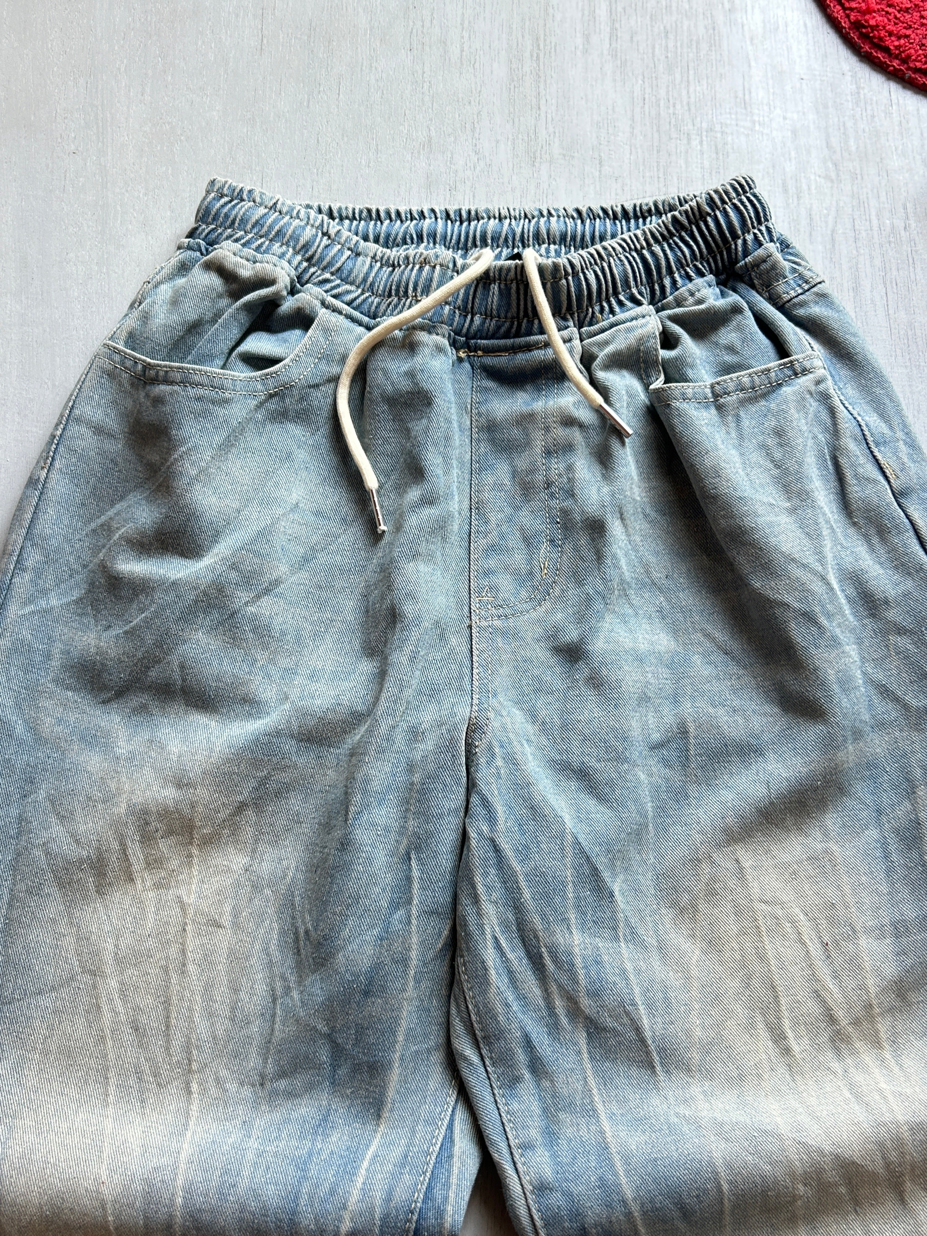 Cloud Wash Drawstring Denim - (XS-L)
