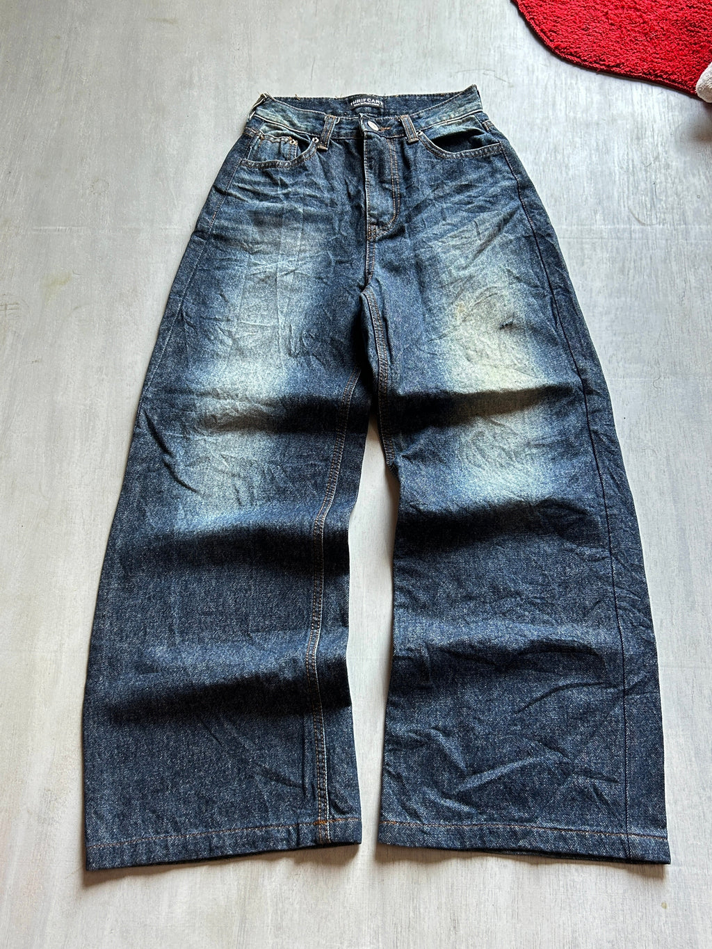 Midnight Fade Baggy Denim- (XXS)