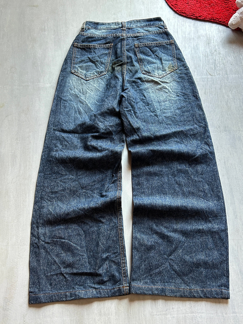 Midnight Fade Baggy Denim- (XXS)