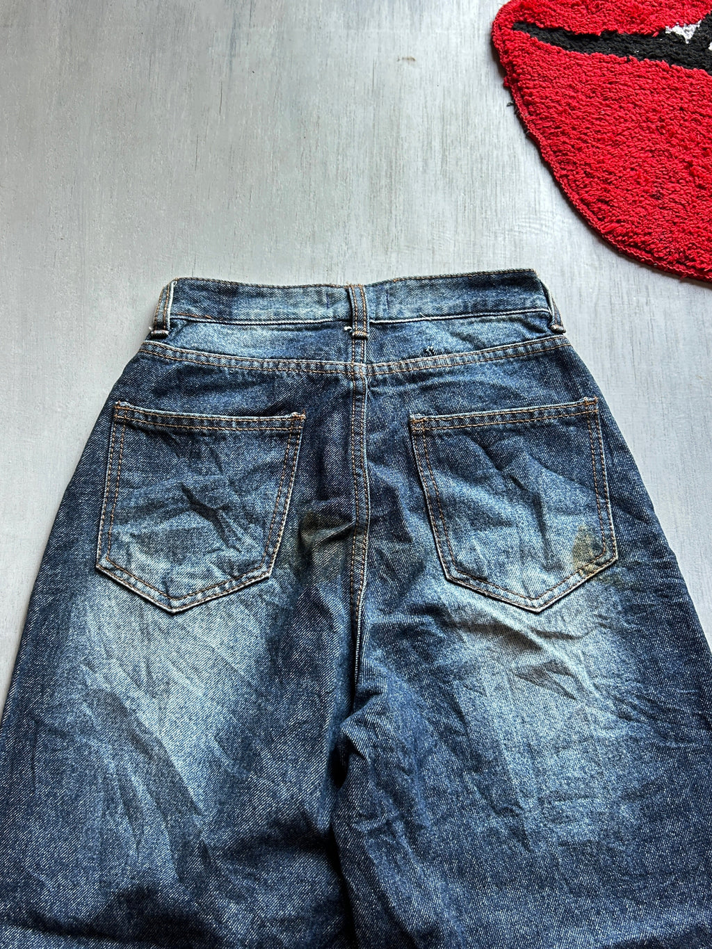 Midnight Fade Baggy Denim- (XXS)