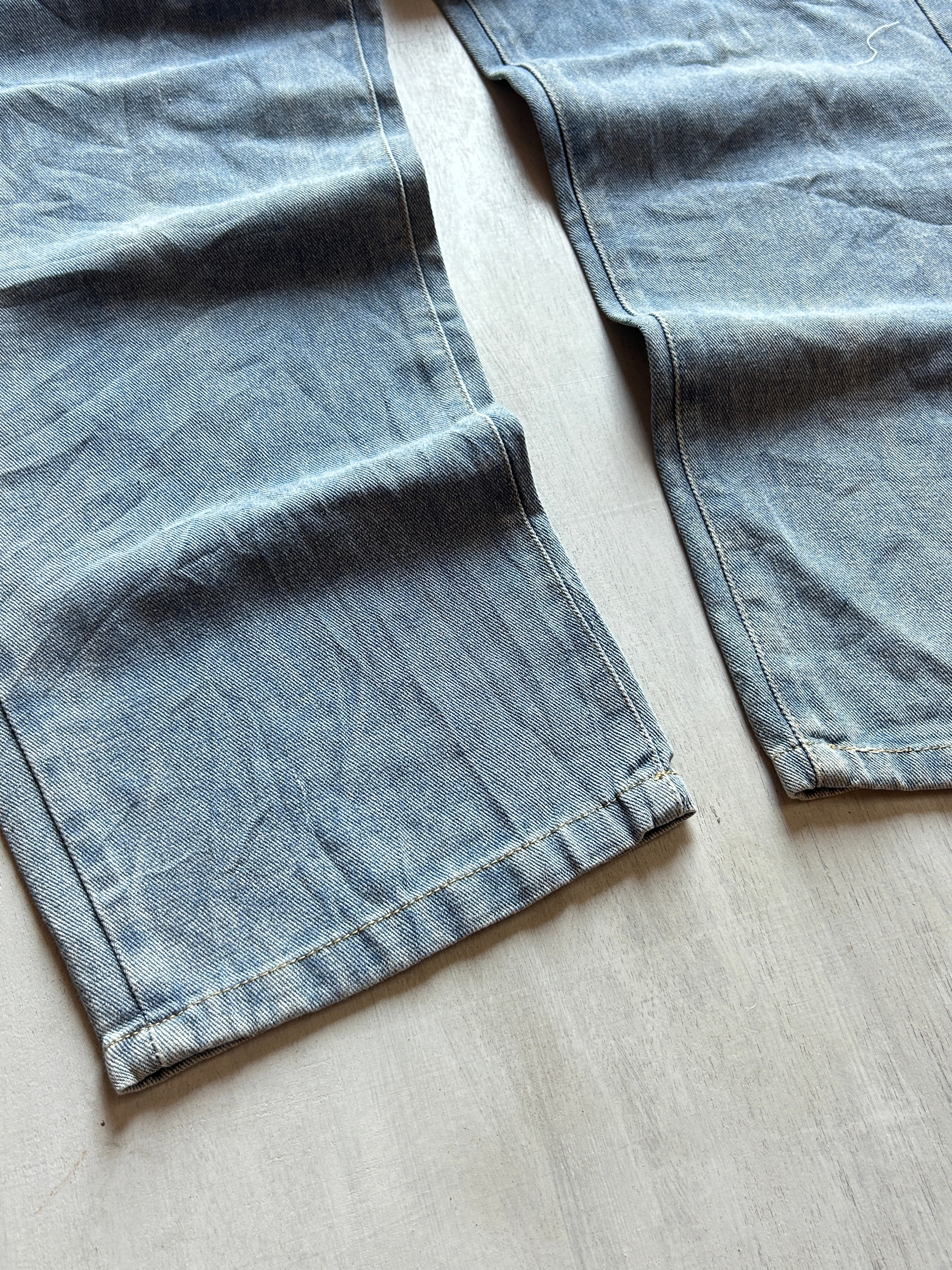 Steel Wash Baggy Denim - (L)