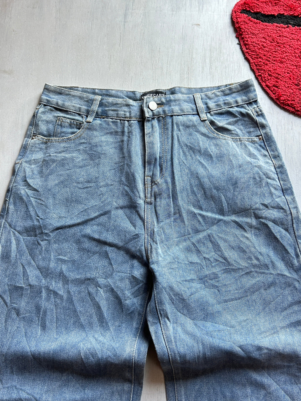Steel Wash Baggy Denim - (L)