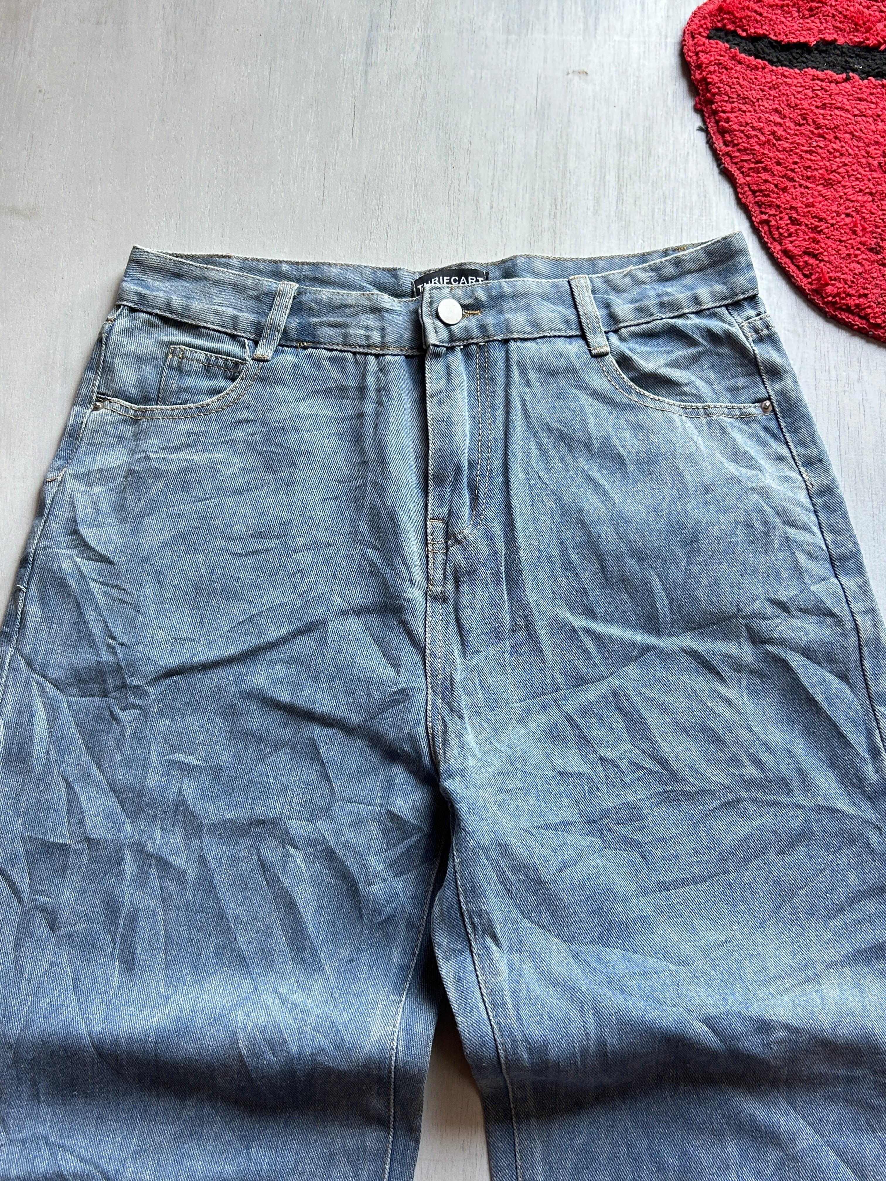 Steel Wash Baggy Denim - (L)