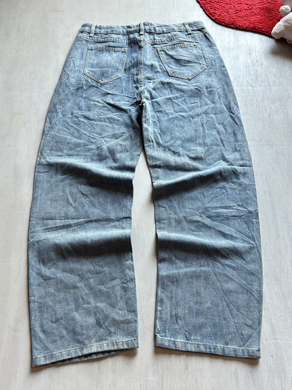 Steel Wash Baggy Denim - (L)