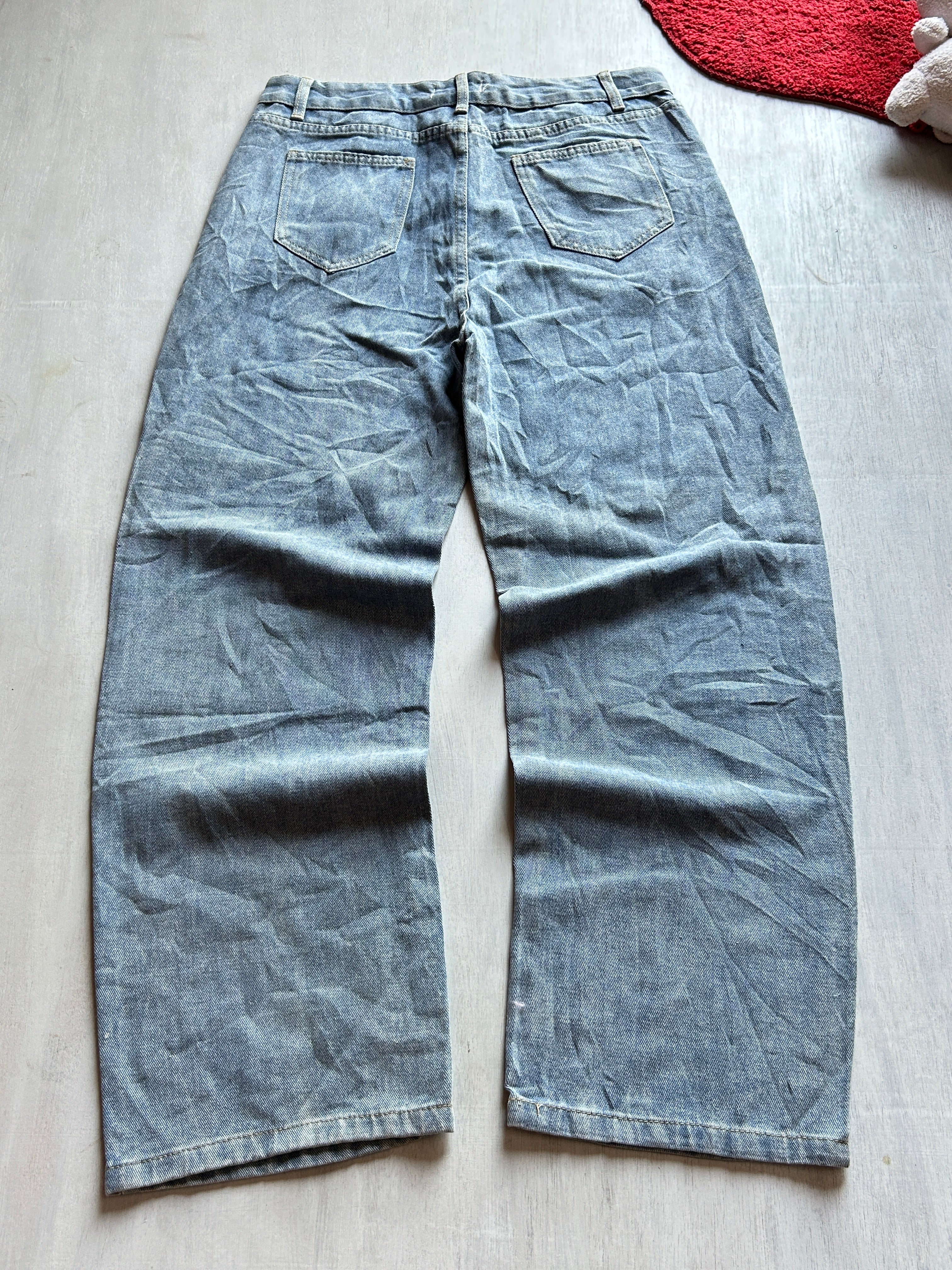 Steel Wash Baggy Denim - (L)