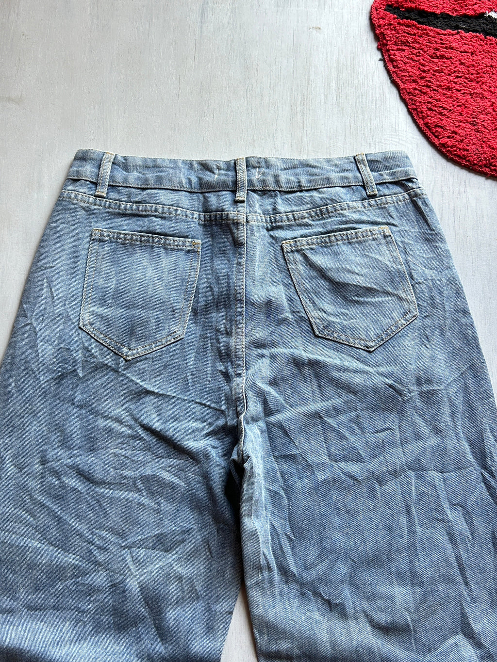 Steel Wash Baggy Denim - (L)