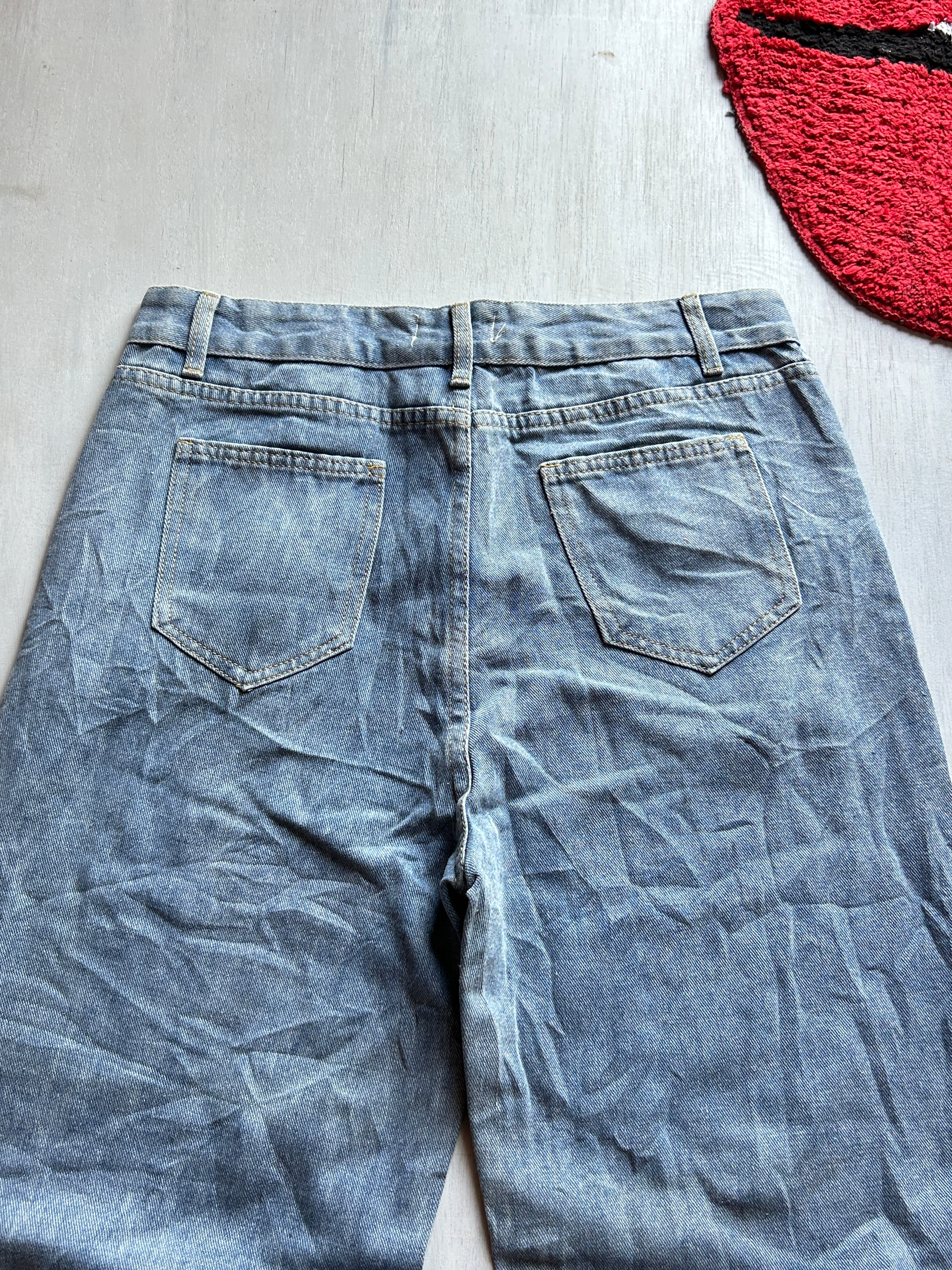 Steel Wash Baggy Denim - (L)
