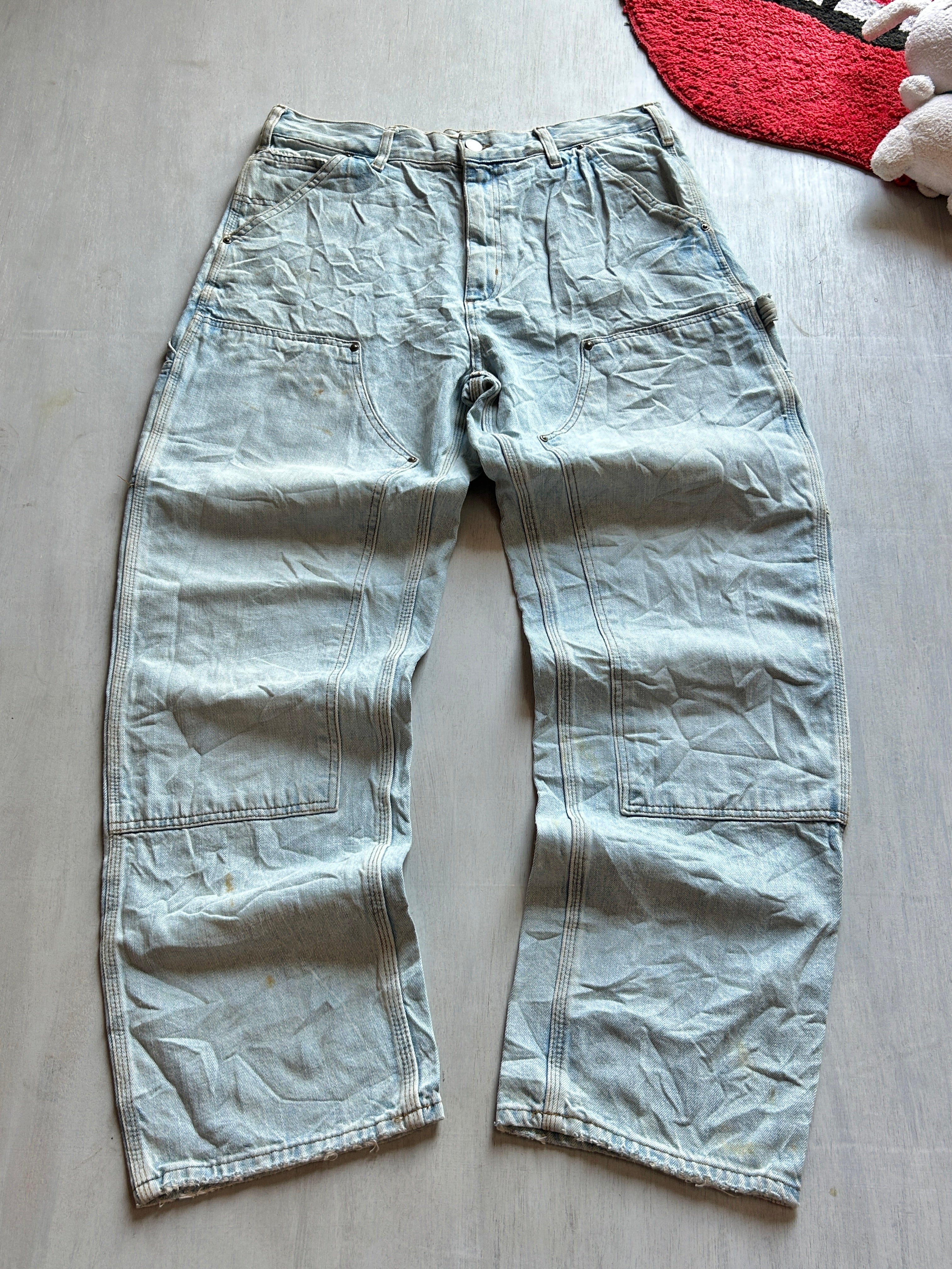ZARA Double knee jean - (L)