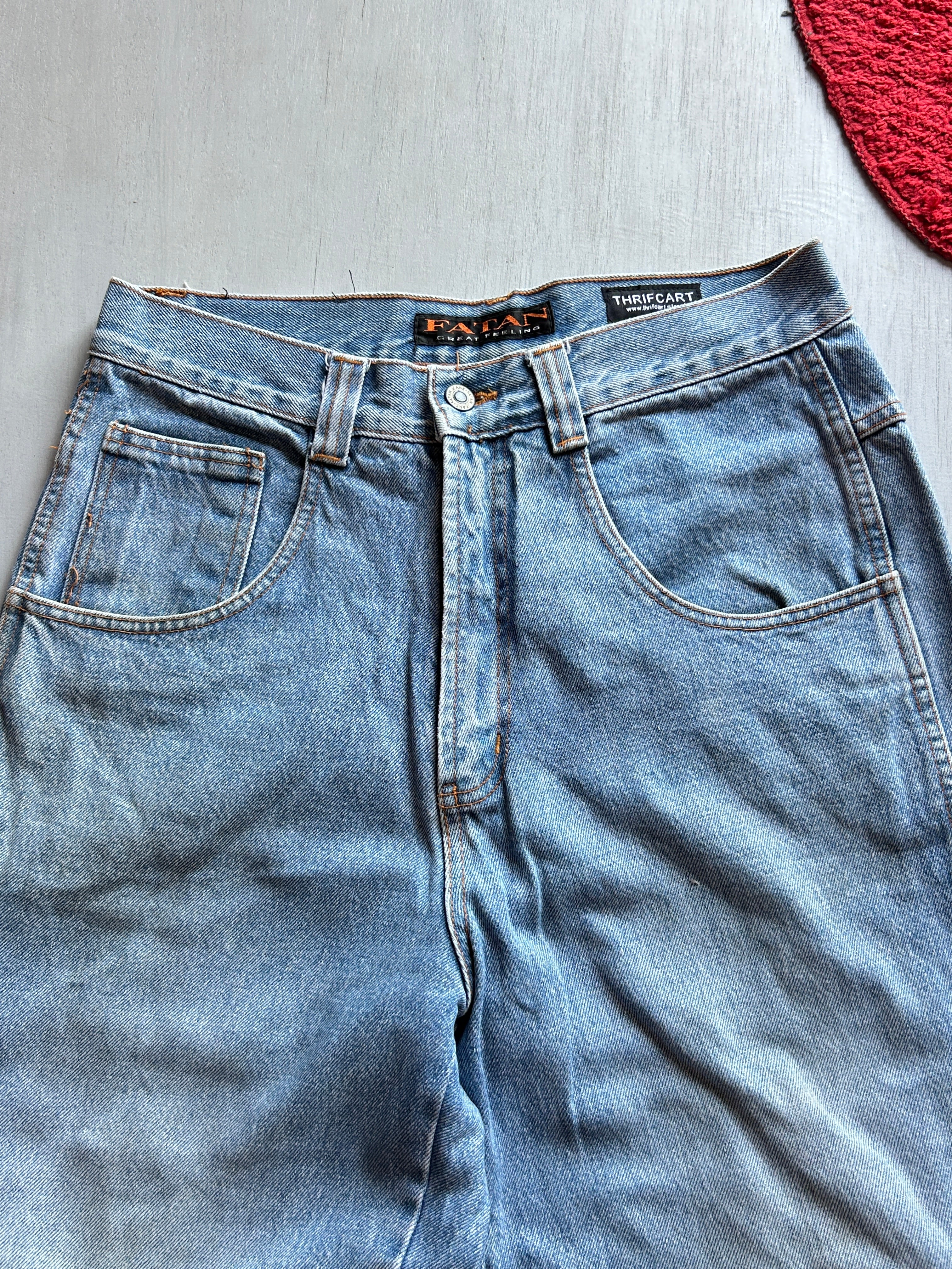 Classic Sky Wash Baggy Denim - (L)