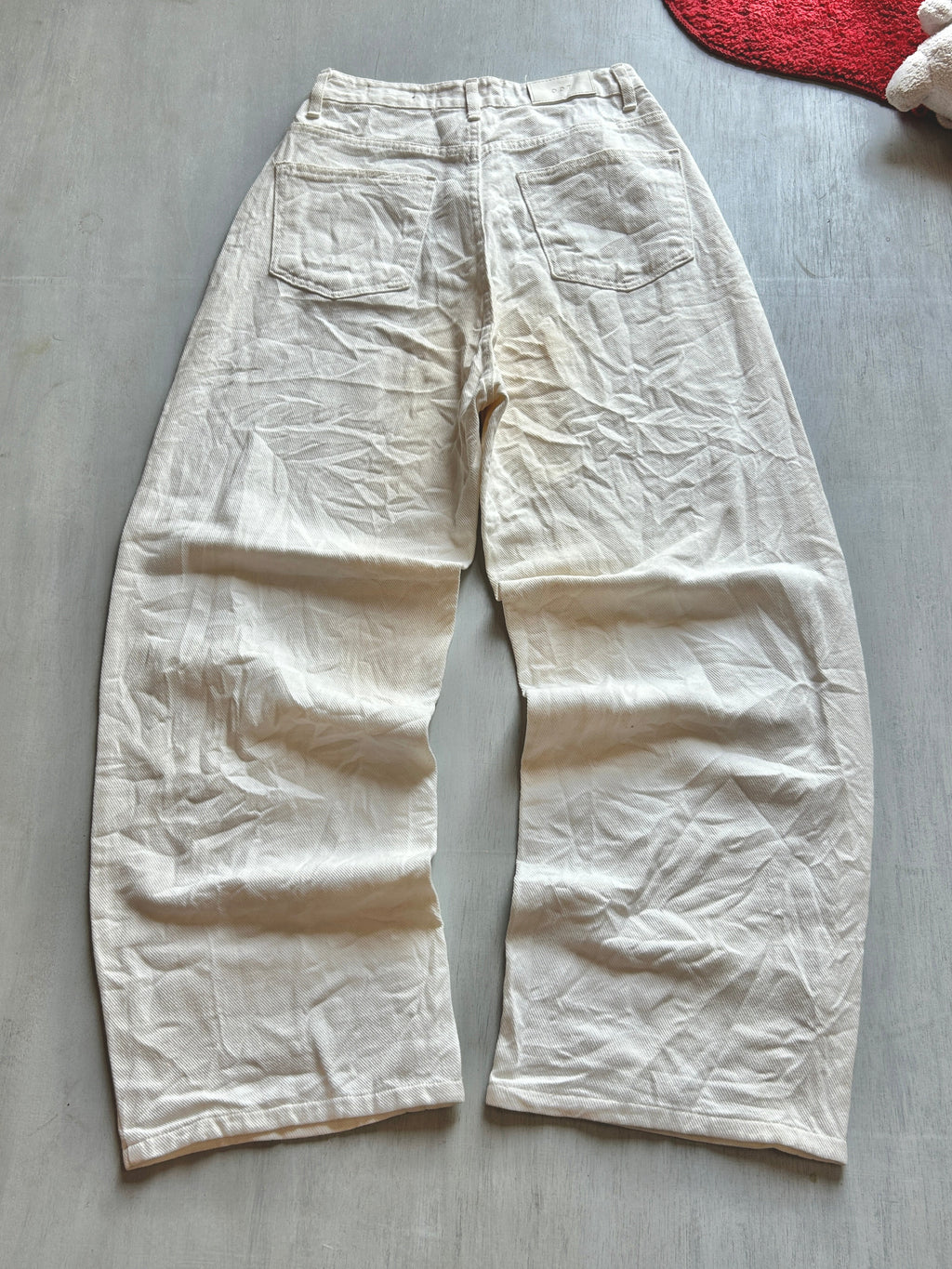 Ivory Drift Baggy Denim - (XS)