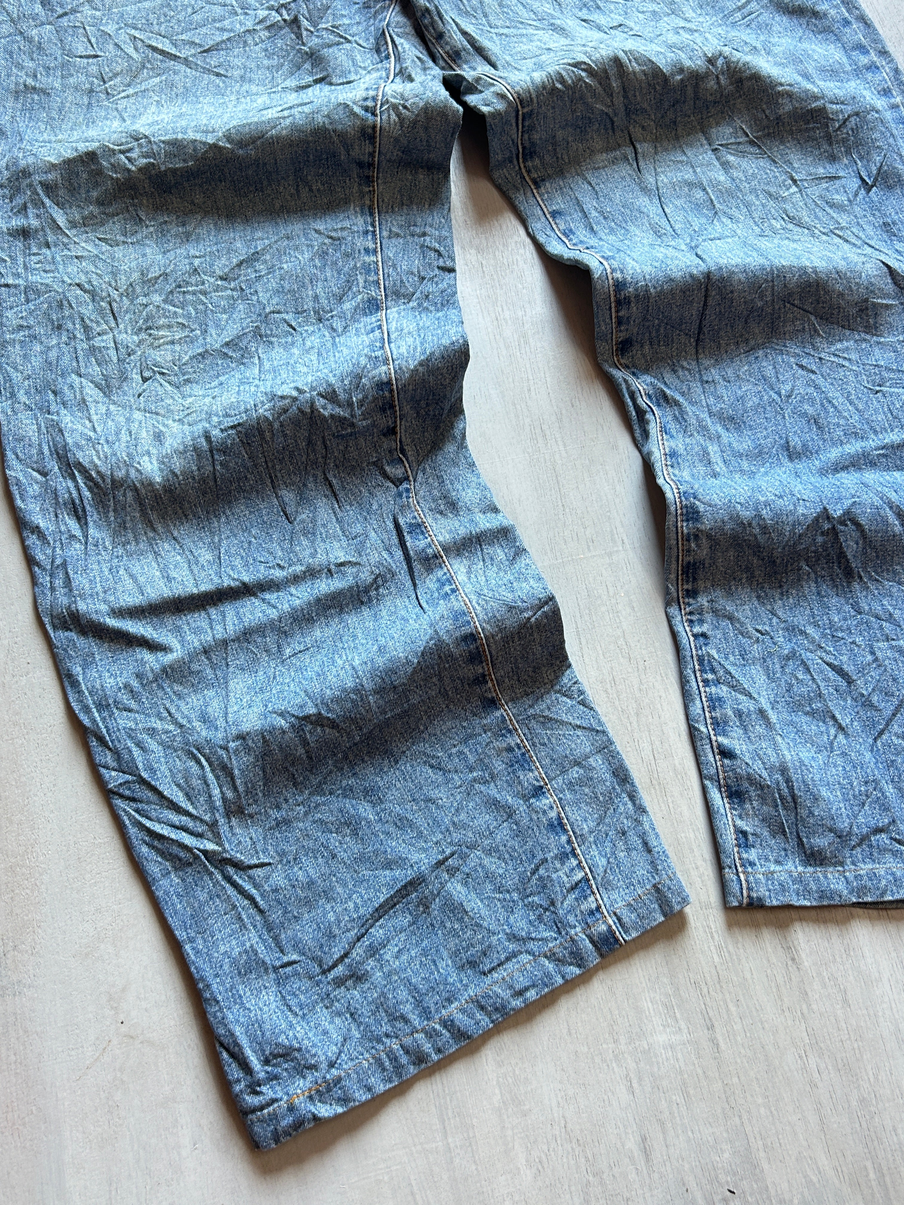 Vintage Crinkle Baggy Denim - (M)