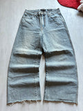 Ash Fade Raw-Hem Denim - (L)
