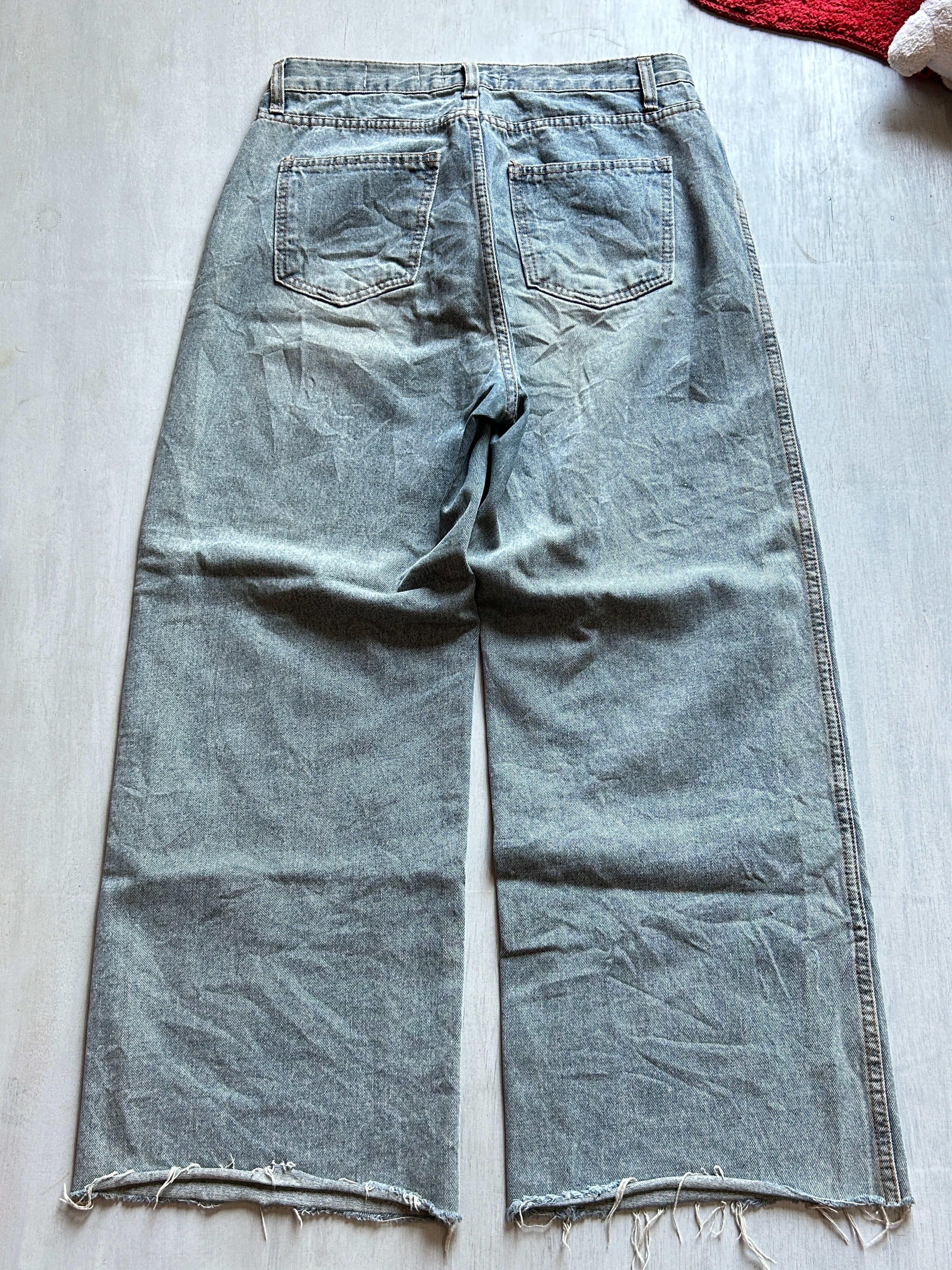 Ash Fade Raw-Hem Denim - (L)
