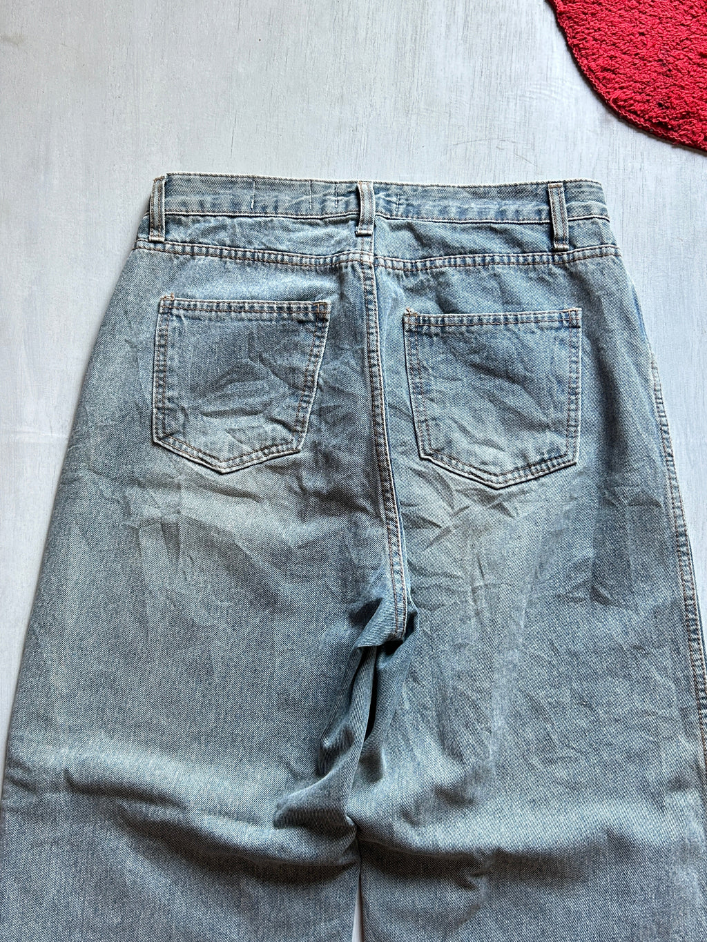 Ash Fade Raw-Hem Denim - (L)