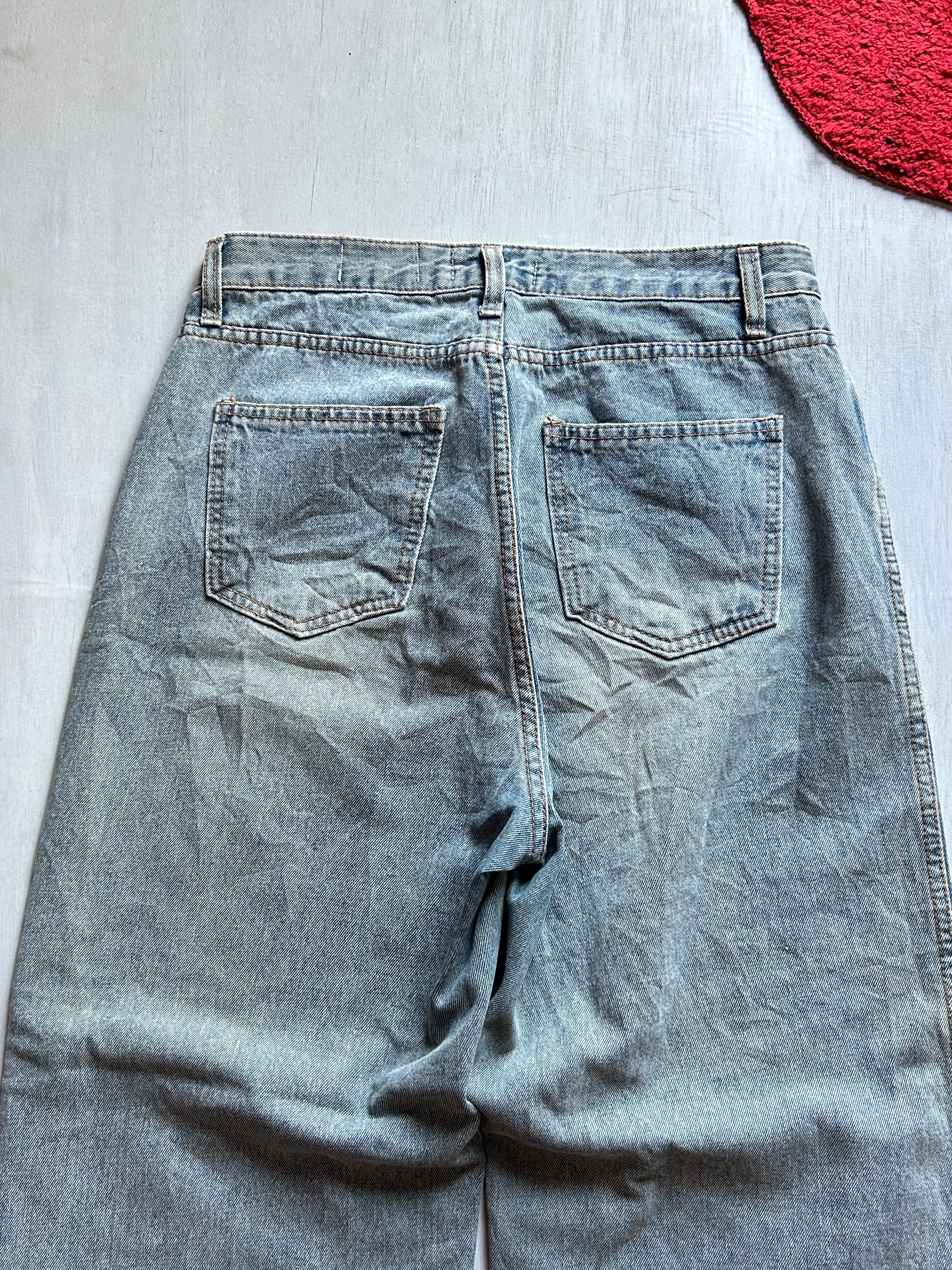 Ash Fade Raw-Hem Denim - (L)