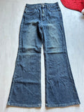 Midnight Texture Flare Denim - (S)