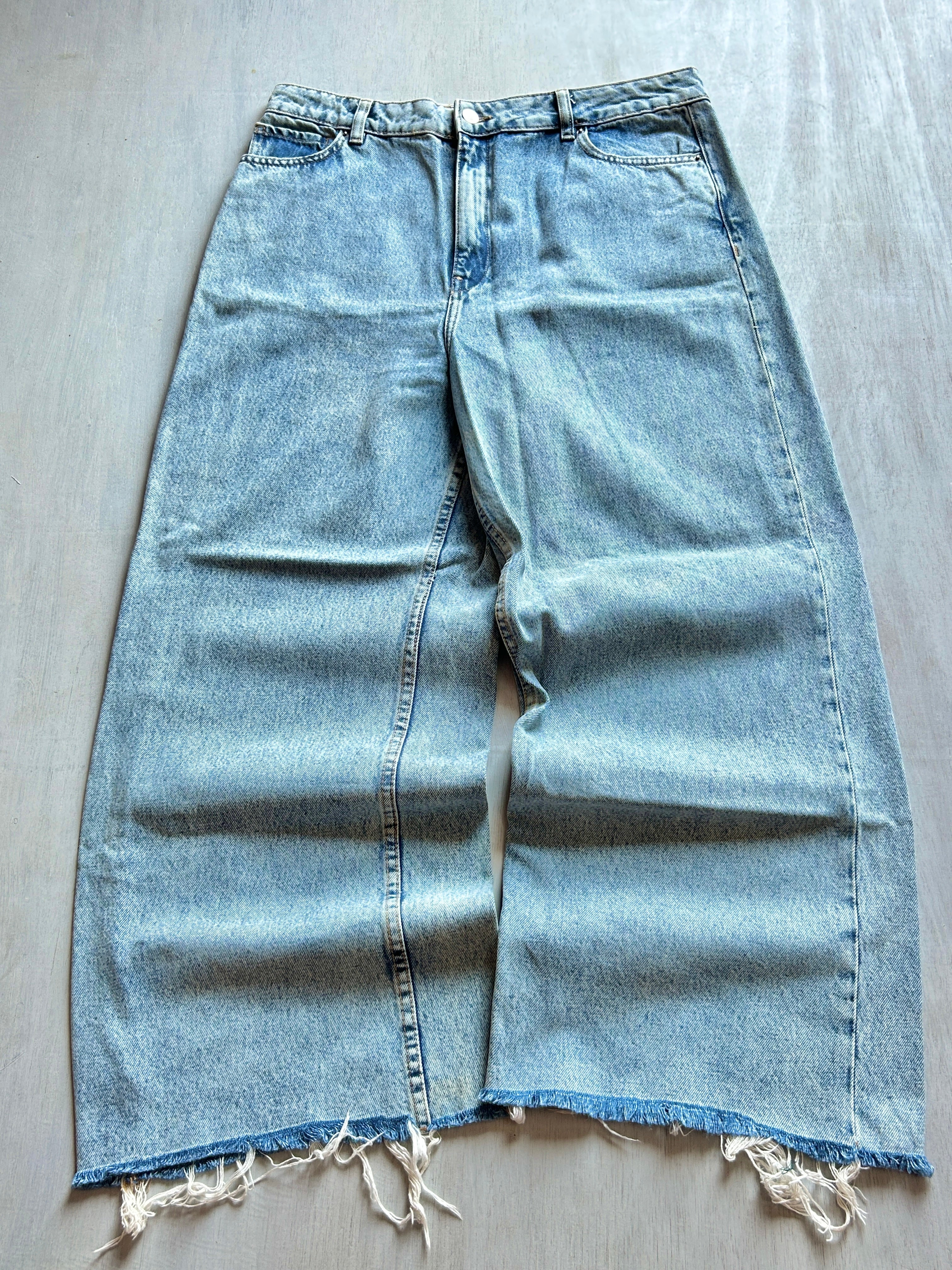 Ocean Fade Raw-Hem Denim - (XL)