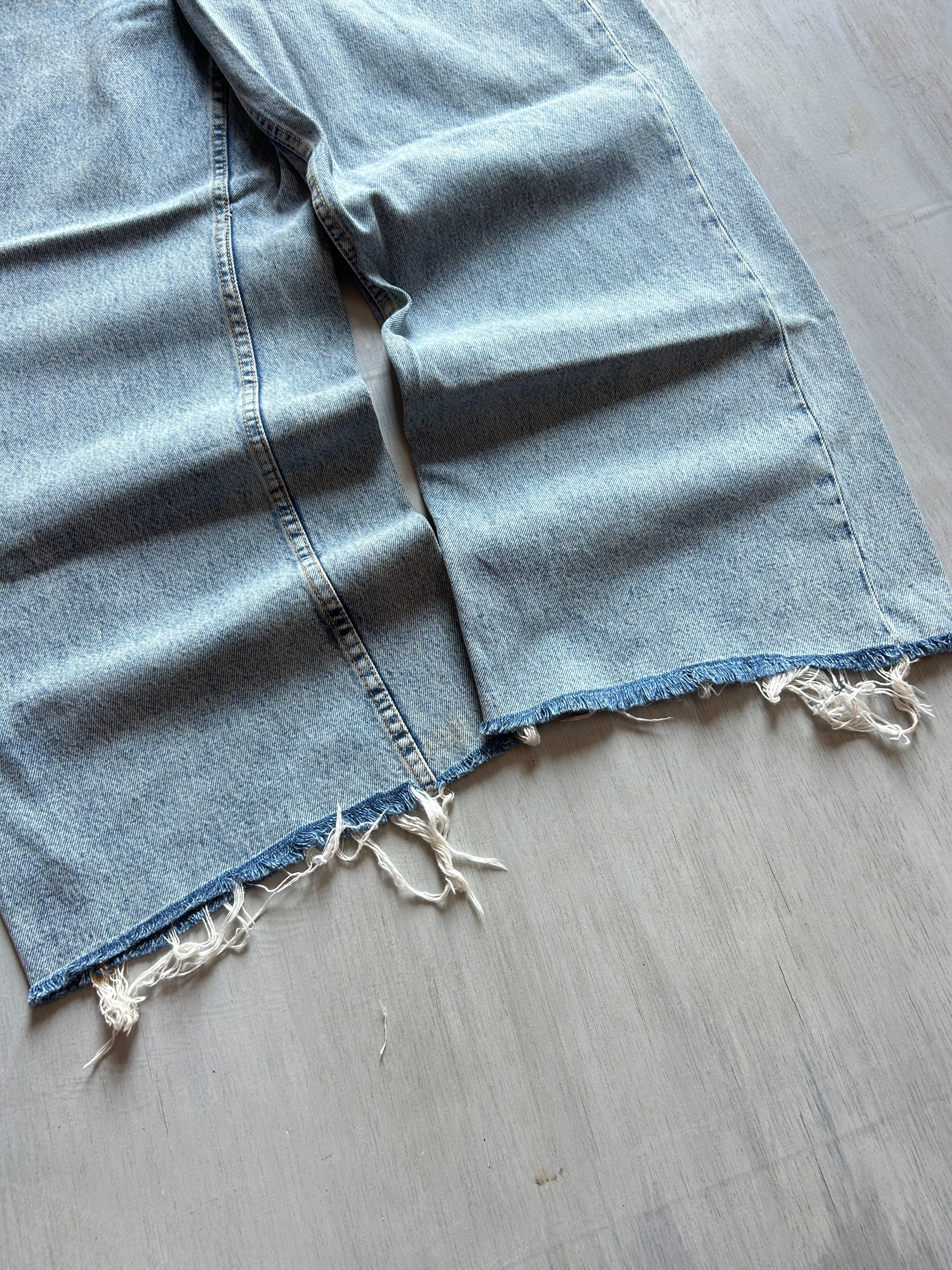 Ocean Fade Raw-Hem Denim - (XL)