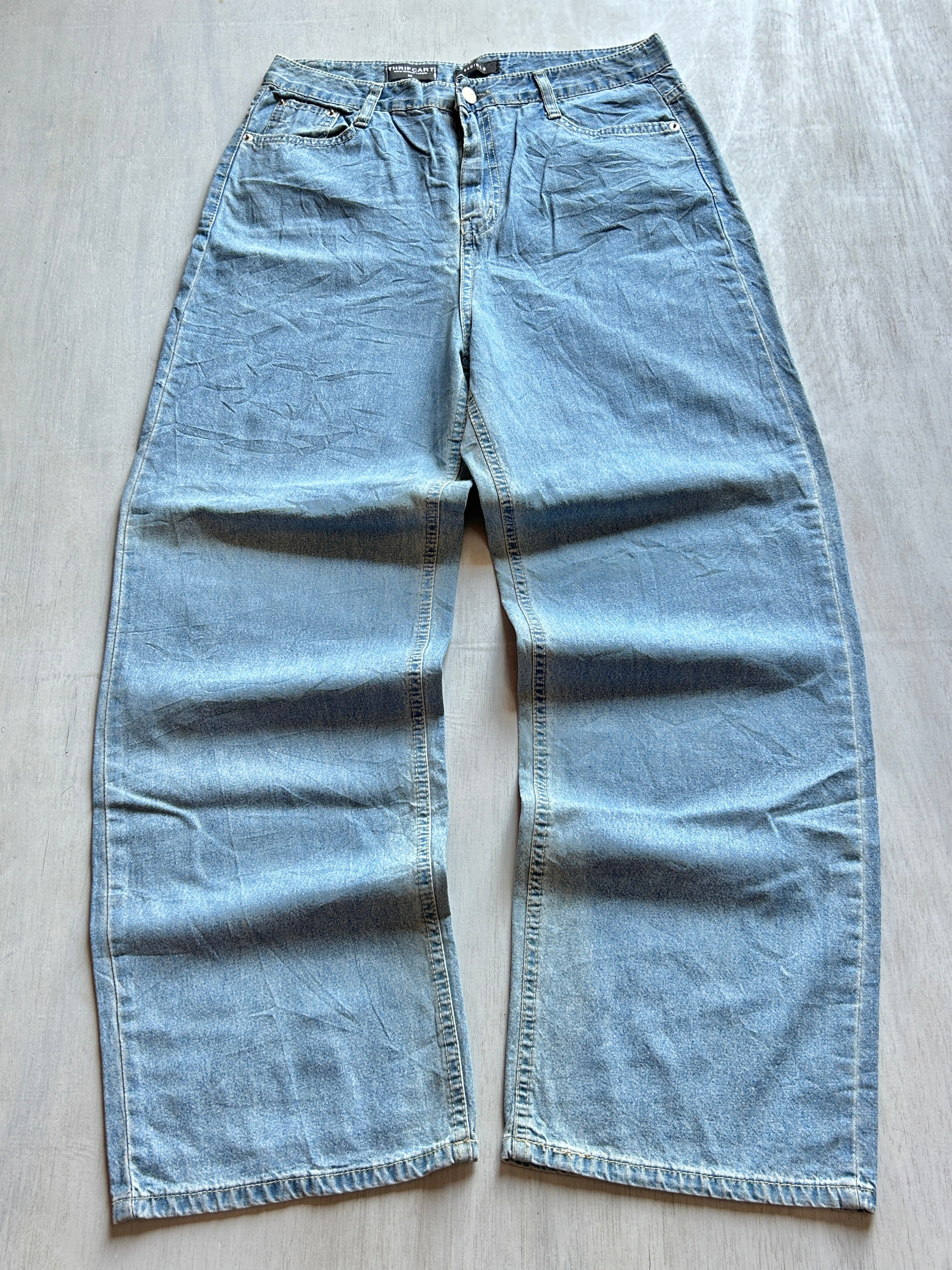 Glacier Fade Baggy Denim - (M)
