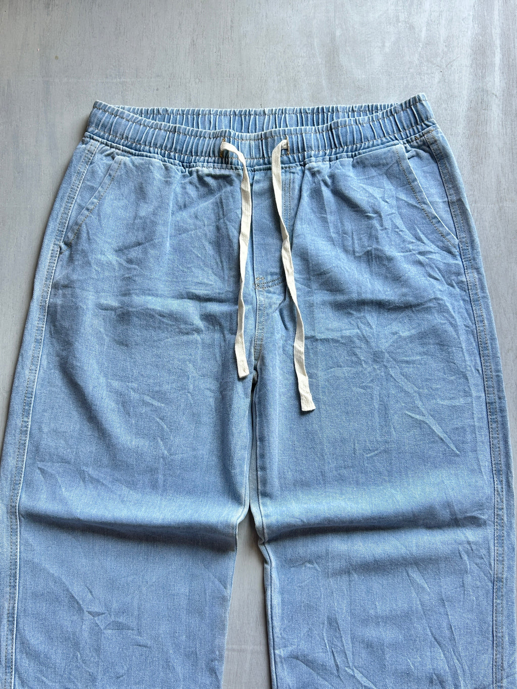 Sky Wash Drawstring Denim - (XXL)