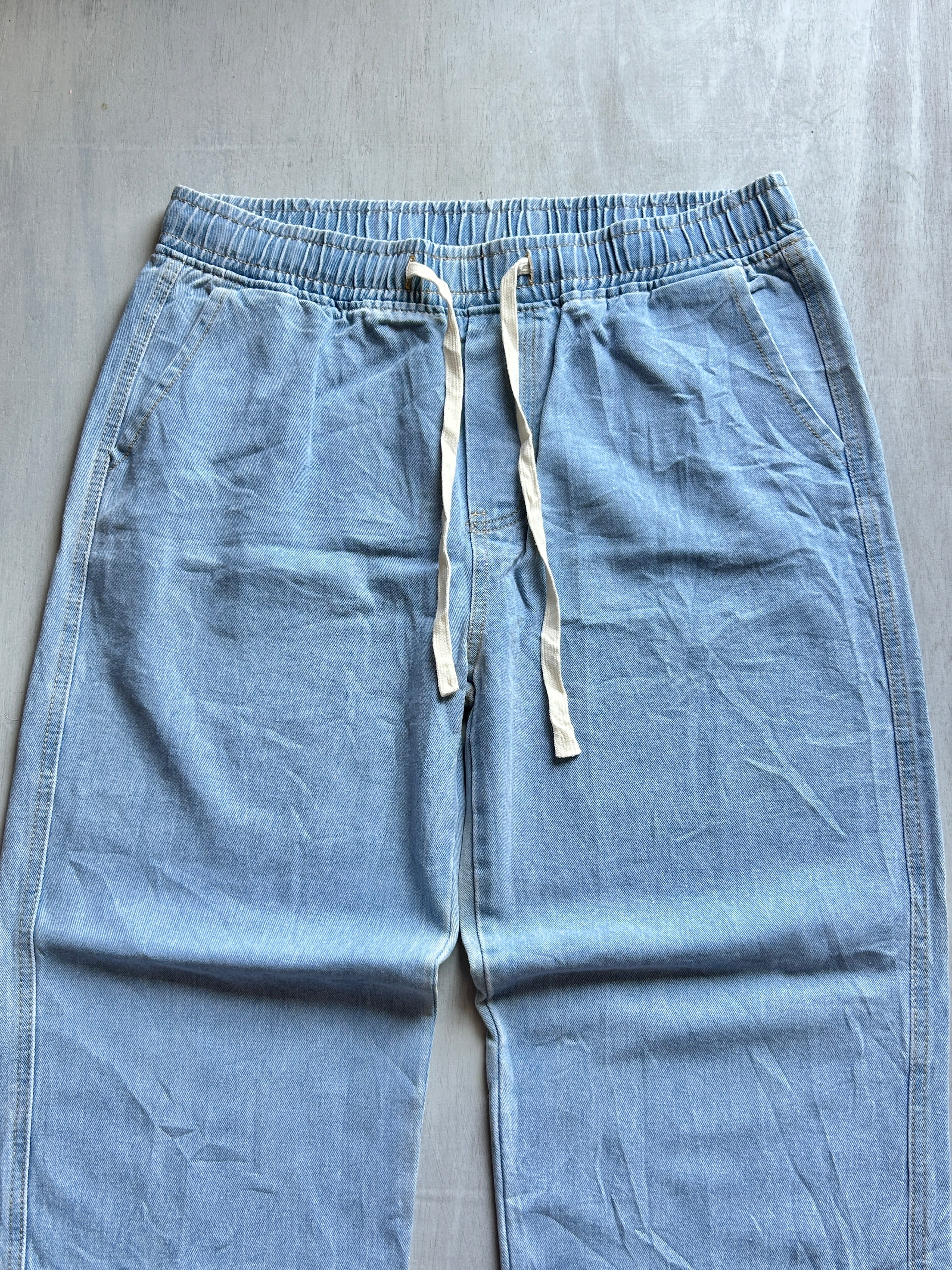 Sky Wash Drawstring Denim - (XXL)