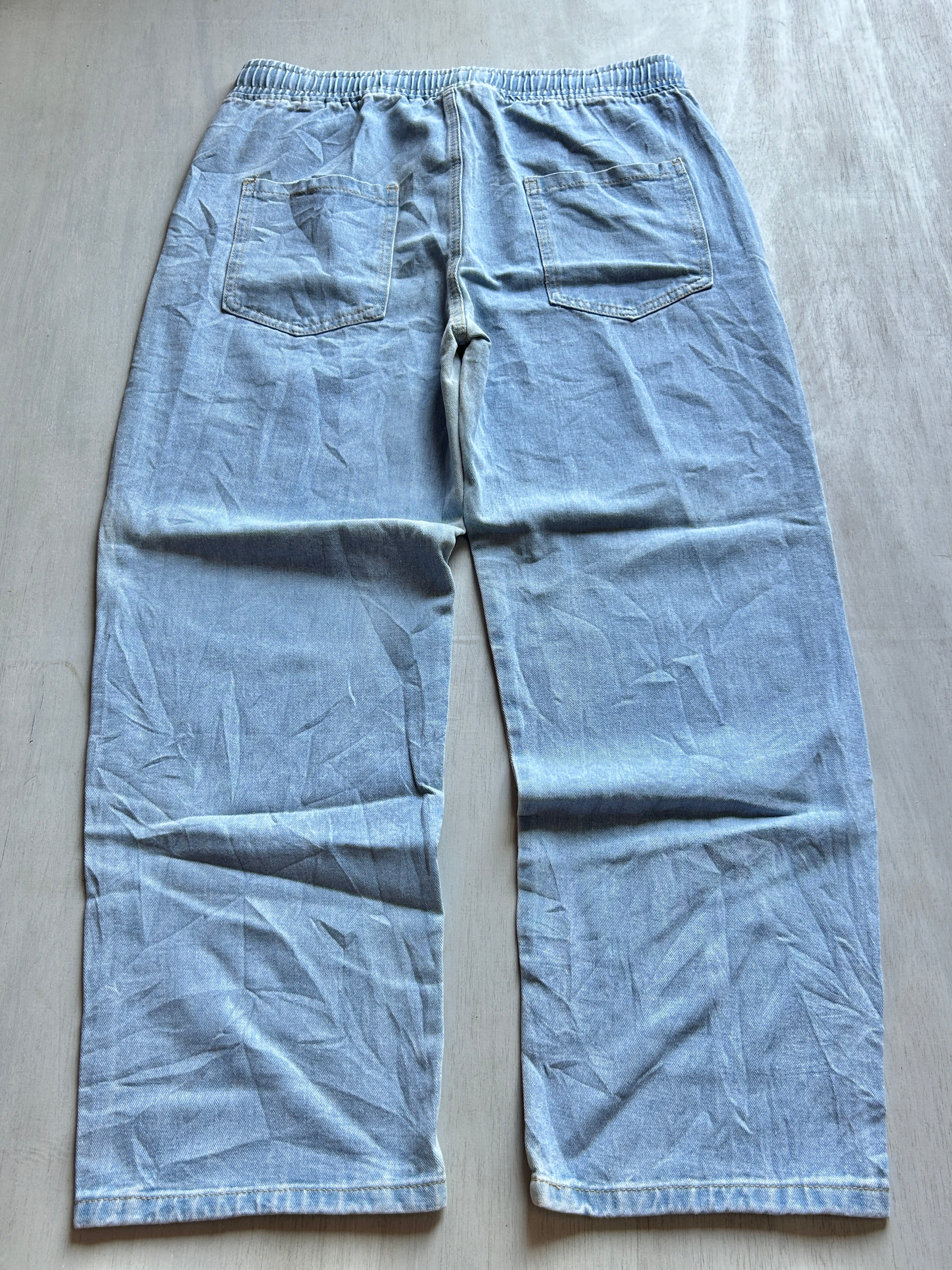 Sky Wash Drawstring Denim - (XXL)