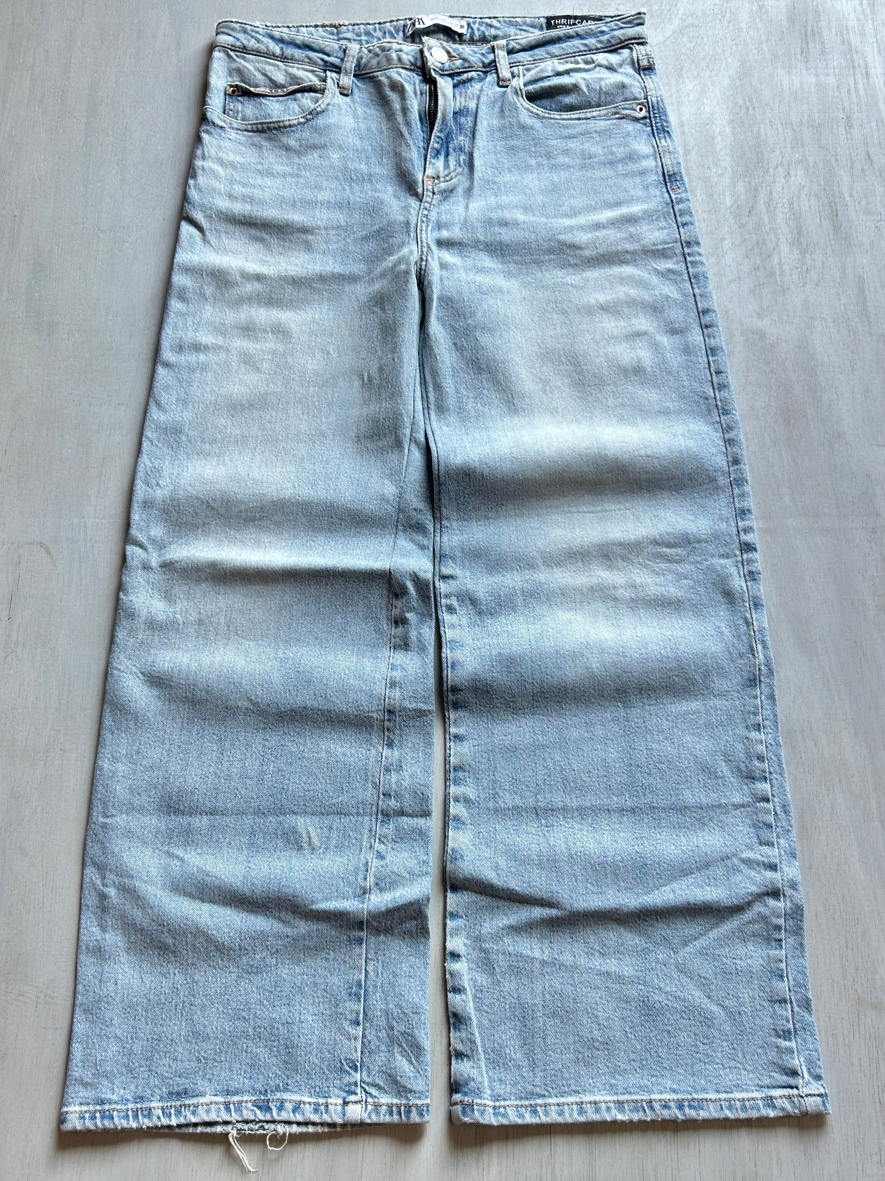 Cloud Fade Wide-Leg Denim - (M)