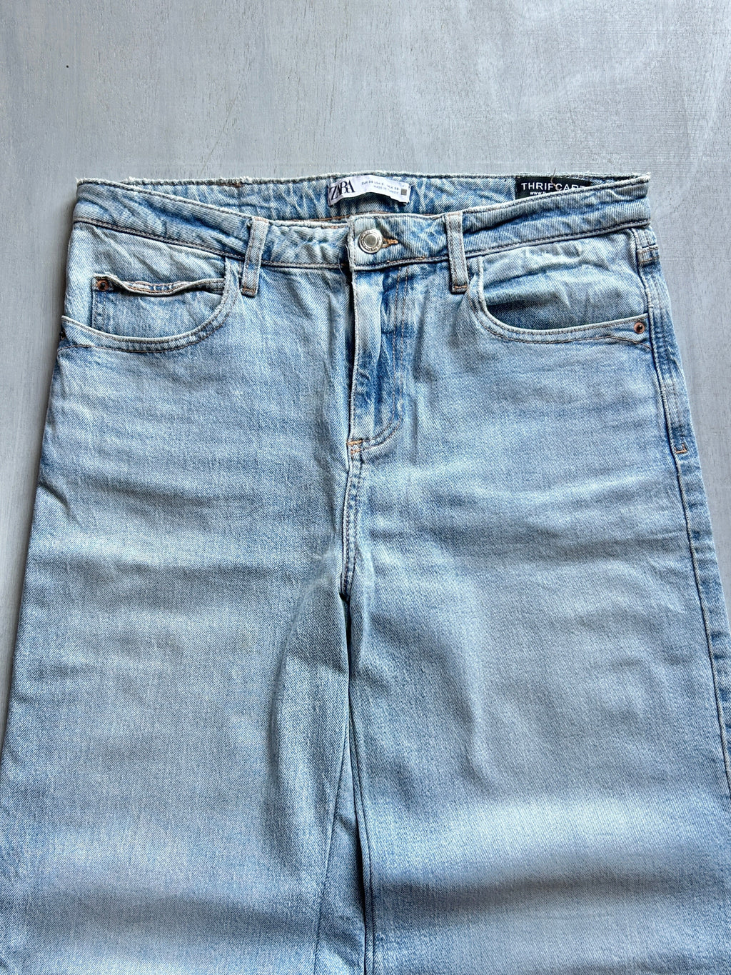 Cloud Fade Wide-Leg Denim - (M)