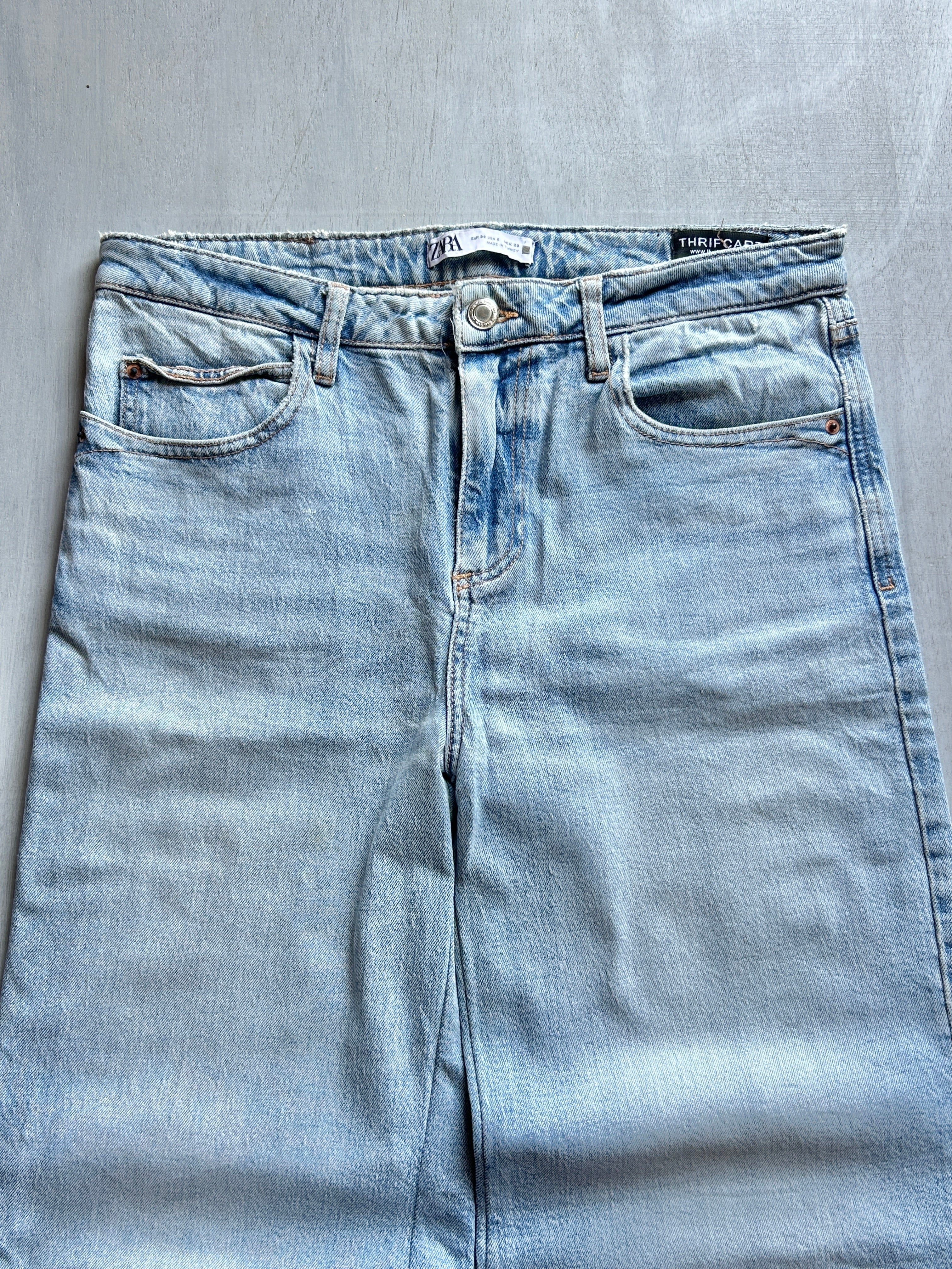Cloud Fade Wide-Leg Denim - (M)