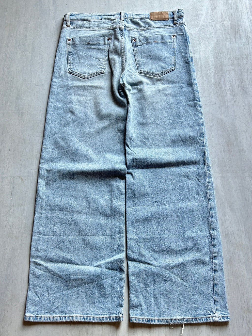 Cloud Fade Wide-Leg Denim - (M)