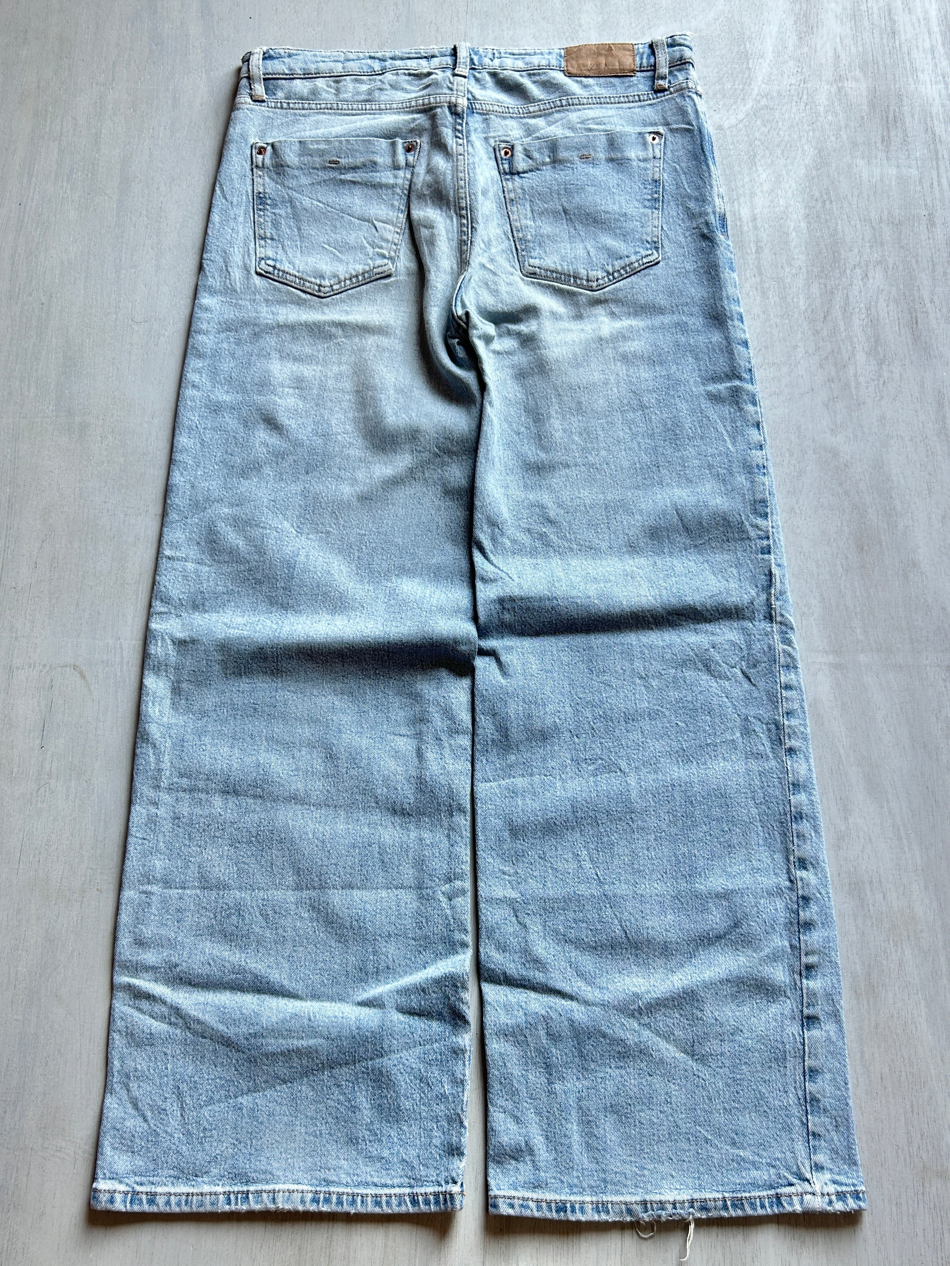 Cloud Fade Wide-Leg Denim - (M)