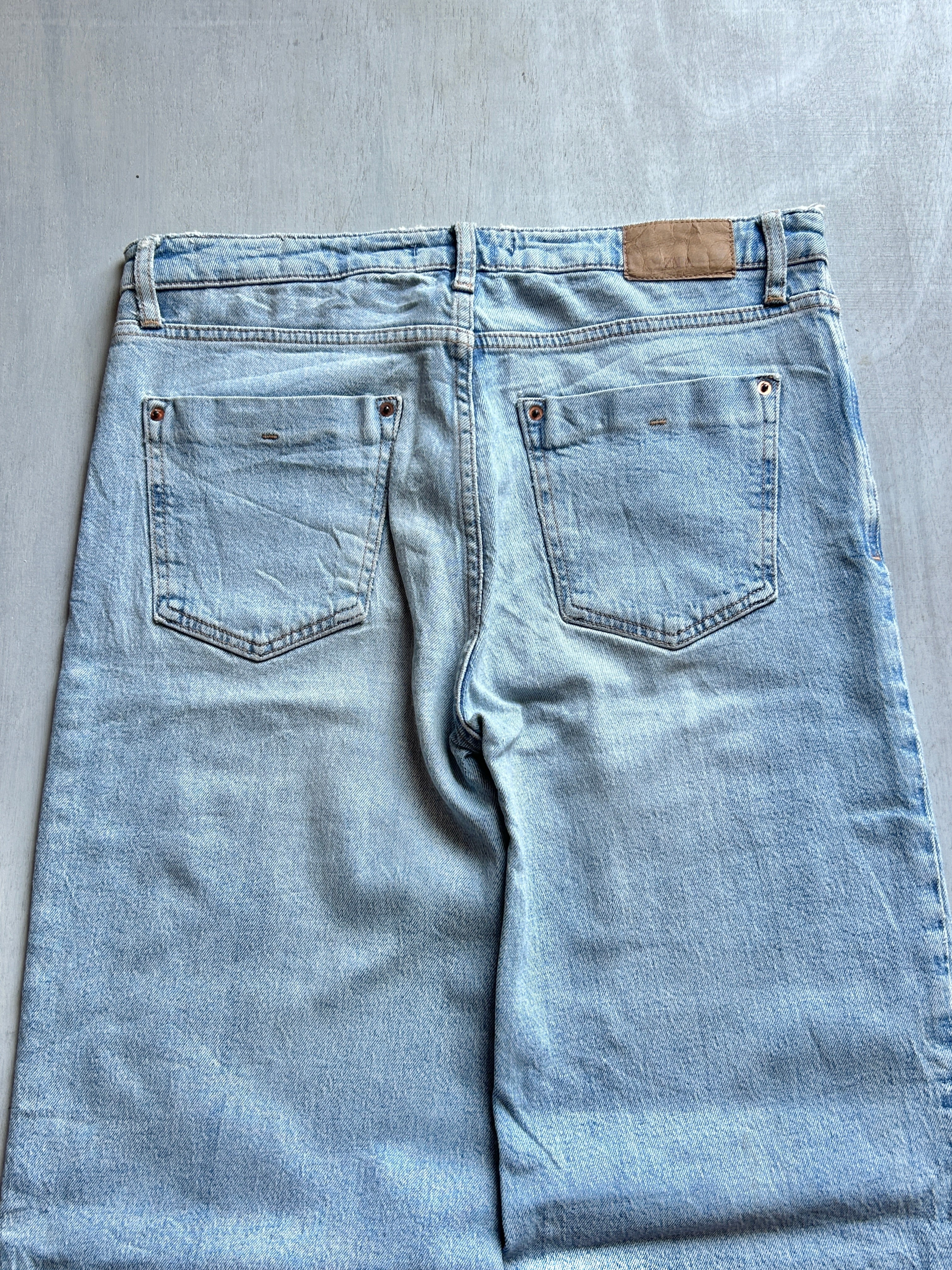 Cloud Fade Wide-Leg Denim - (M)