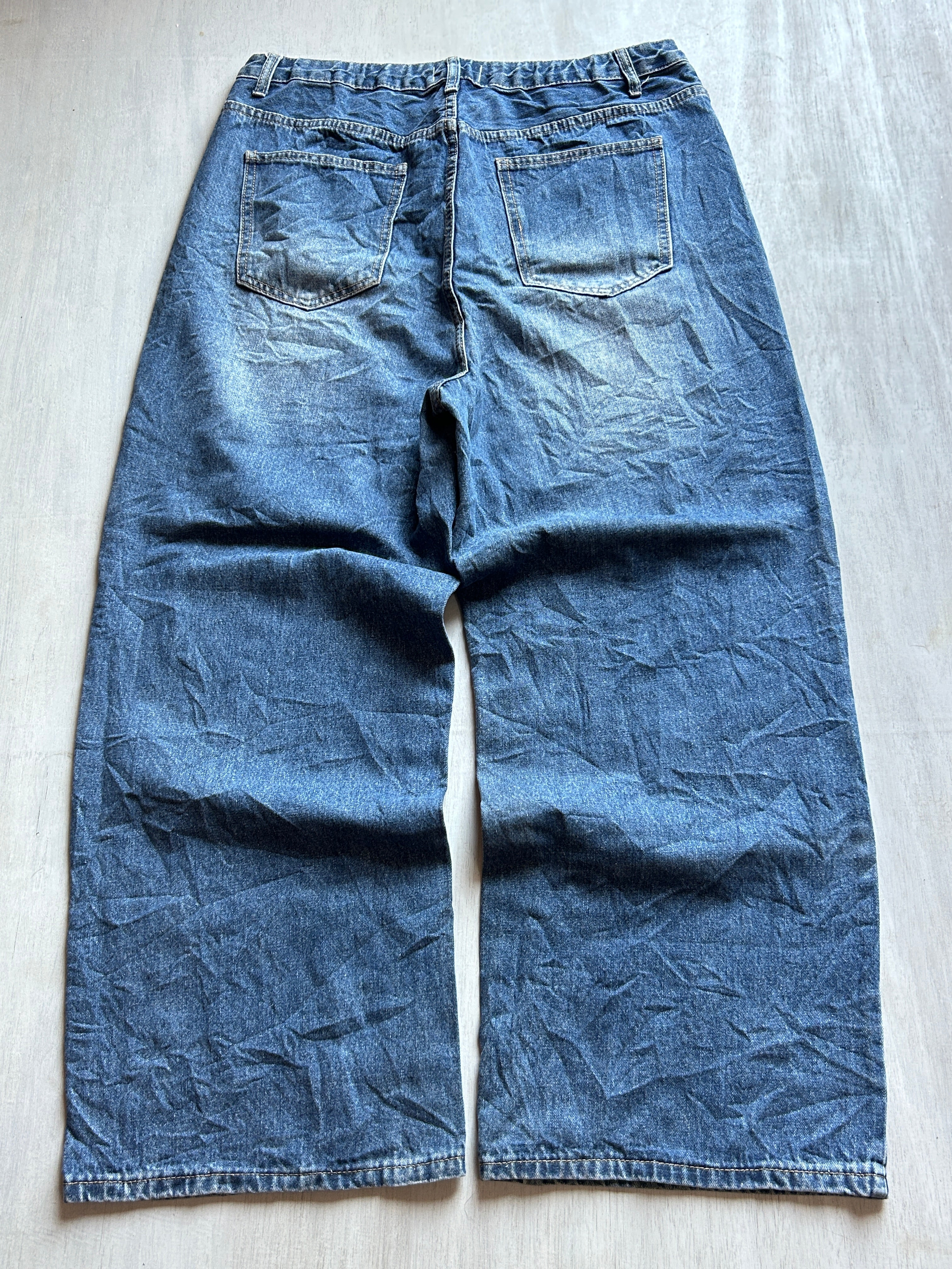 Indigo Fade Baggy Denim - (XL)