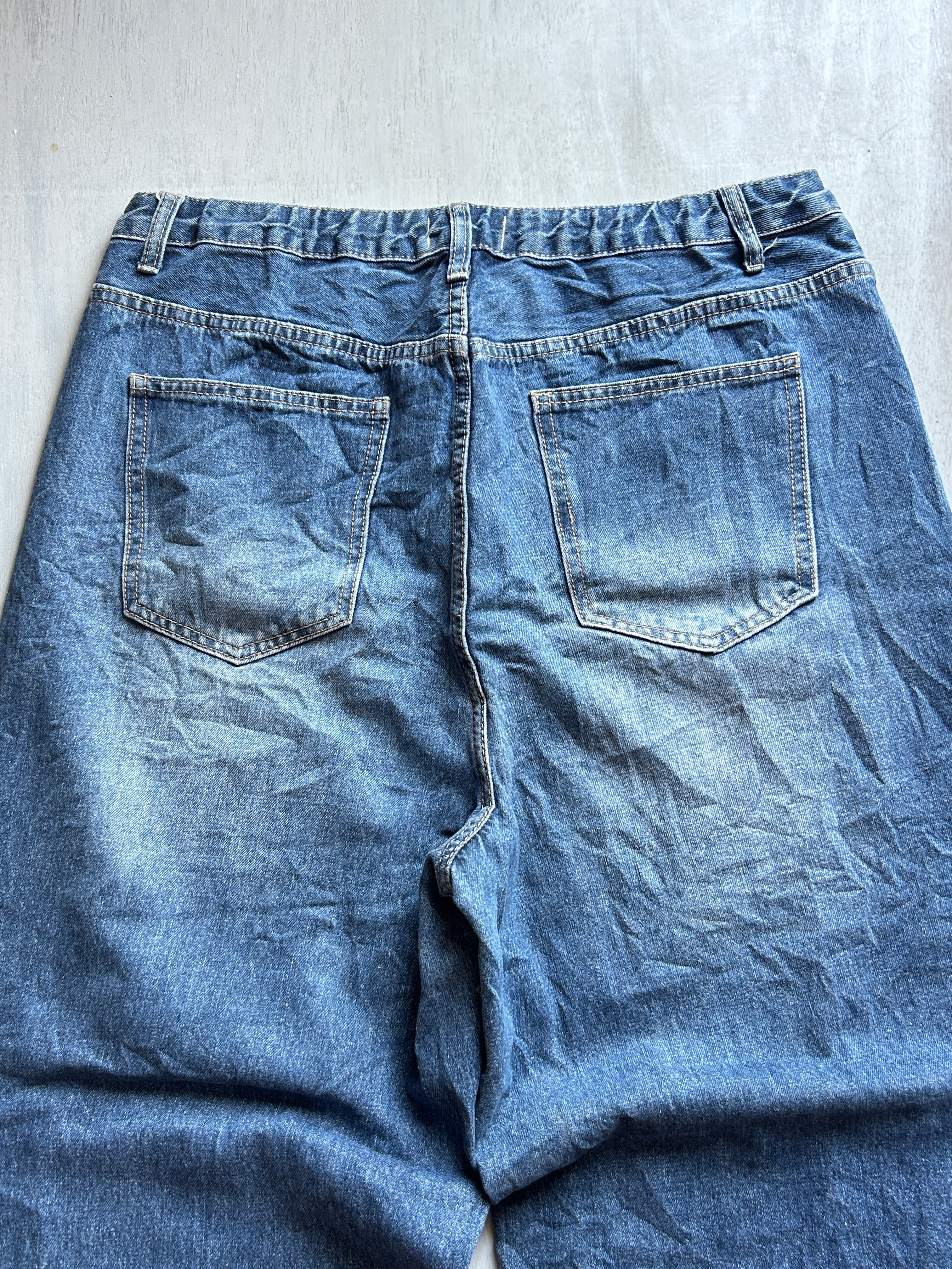 Indigo Fade Baggy Denim - (XL)