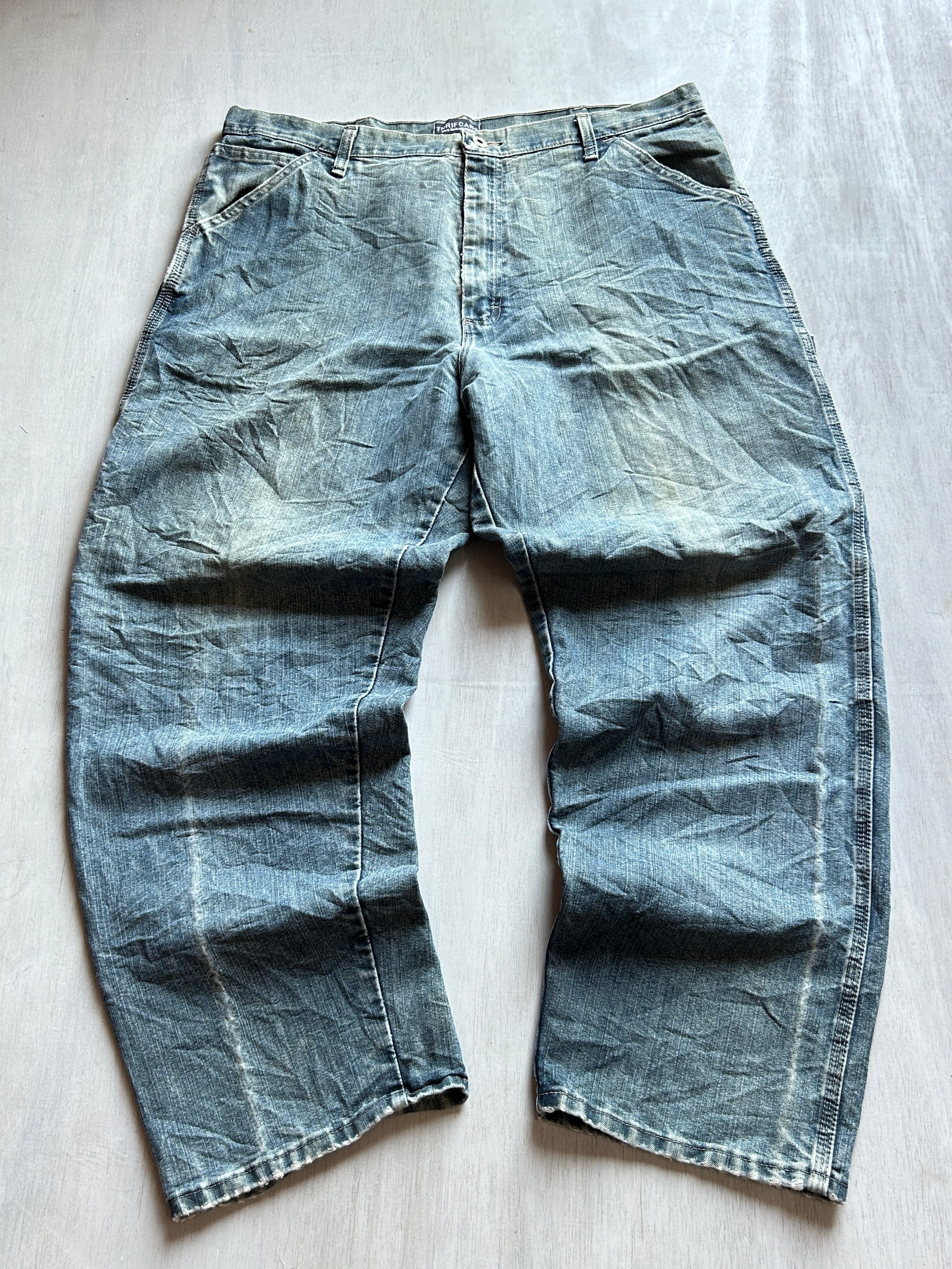 Vintage Slate Baggy Denim - (XXXL)