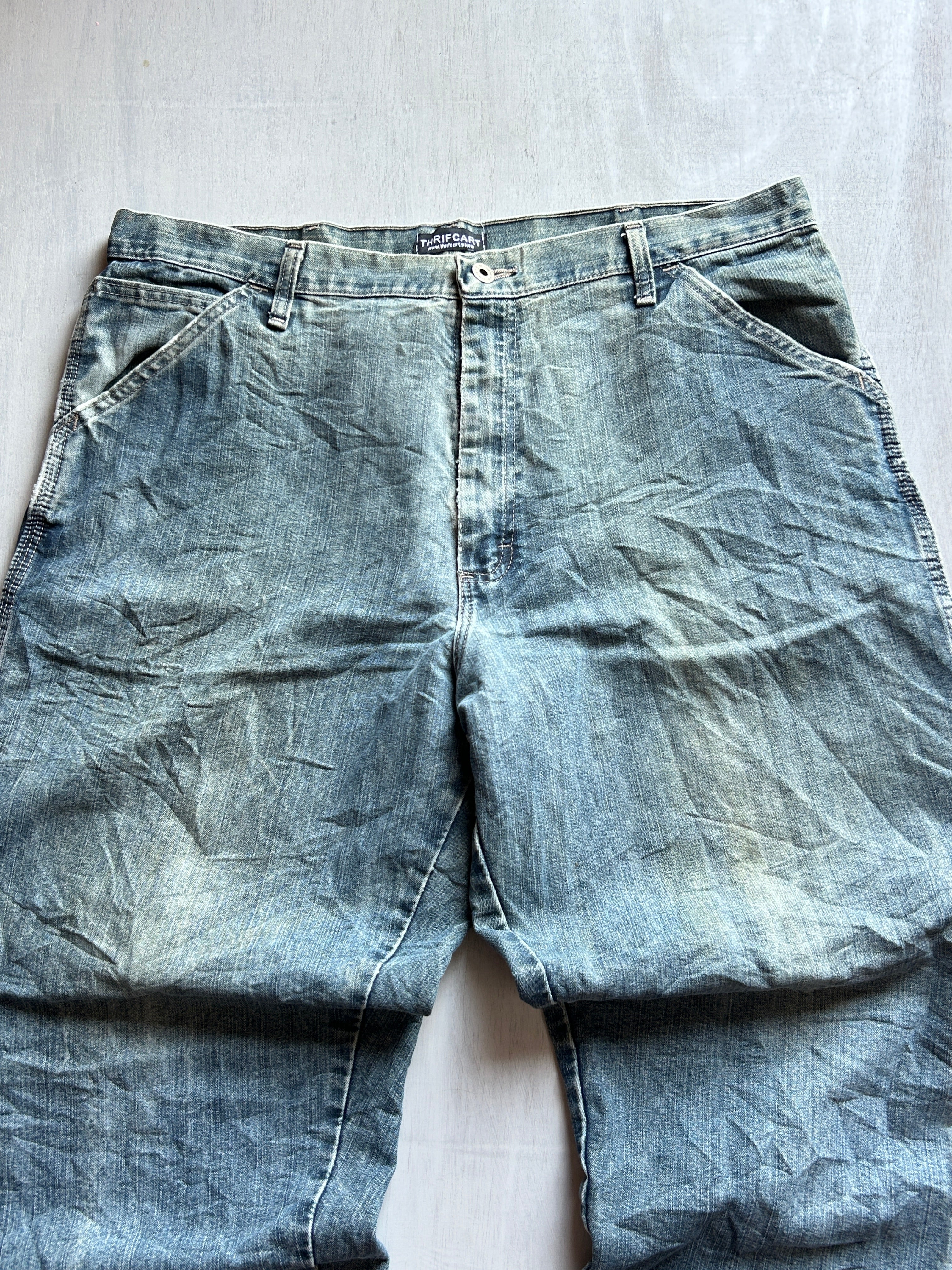 Vintage Slate Baggy Denim - (XXXL)