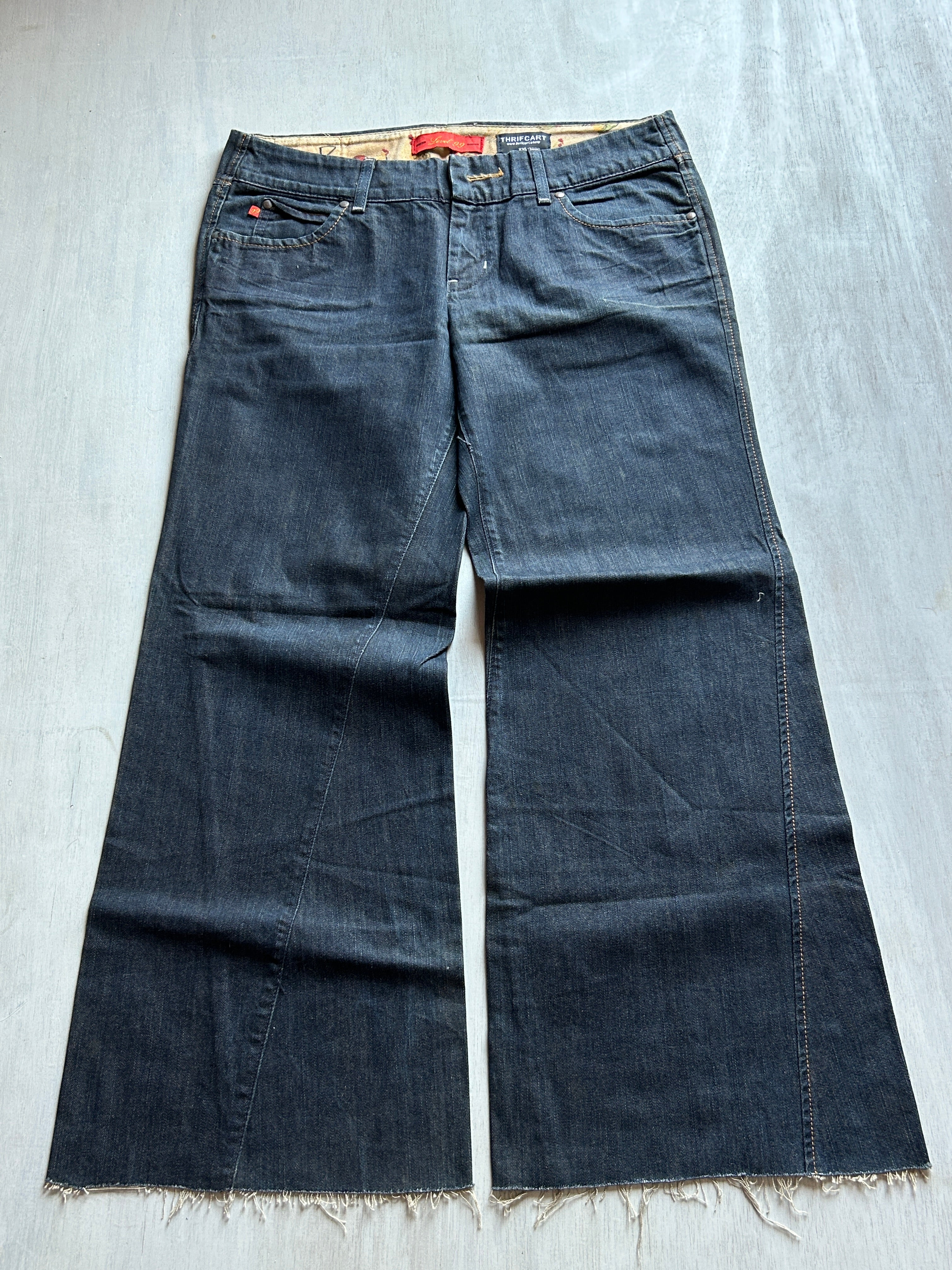 Midnight Raw-Hem Denim - (XXL)
