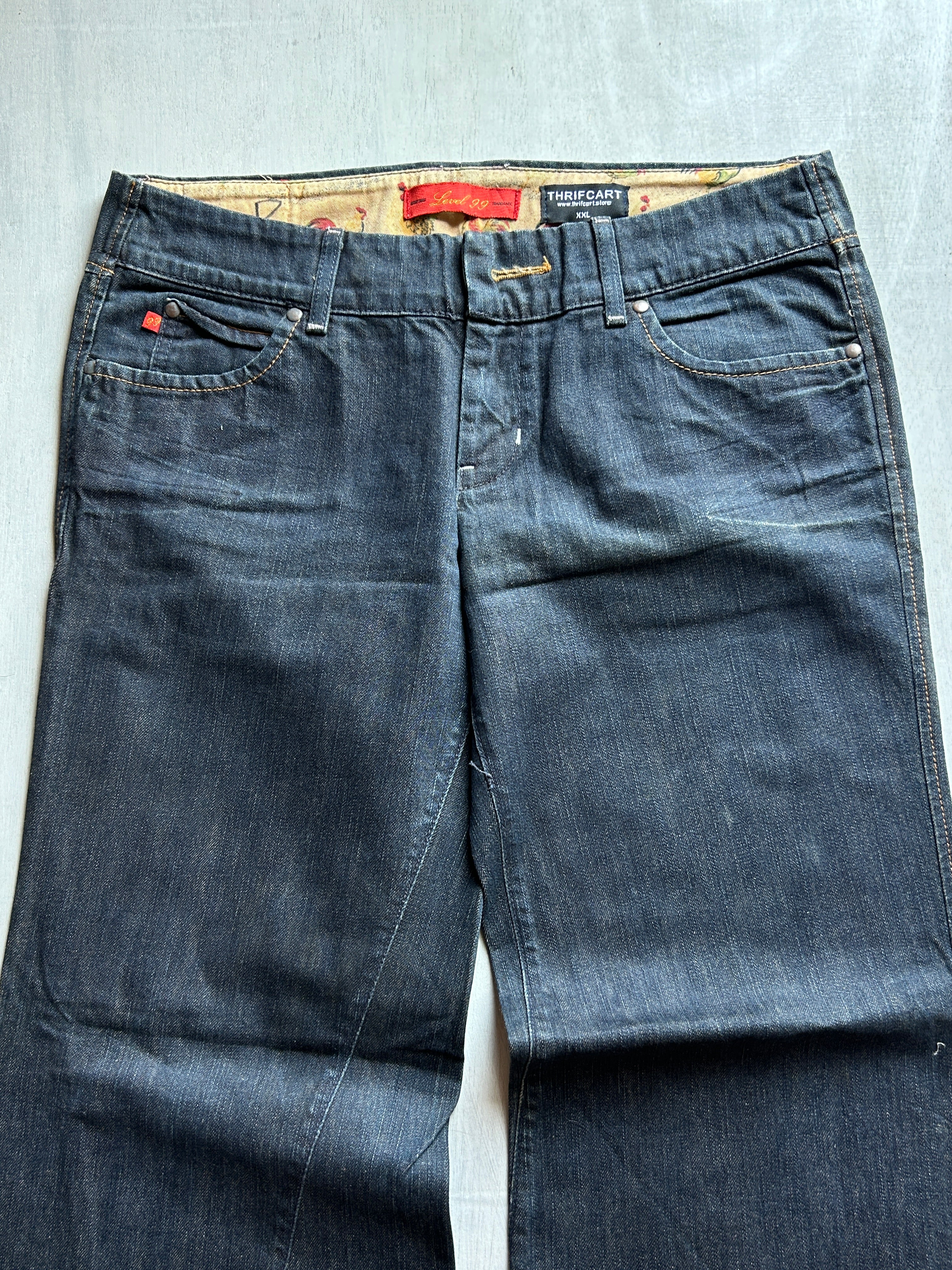 Midnight Raw-Hem Denim - (XXL)