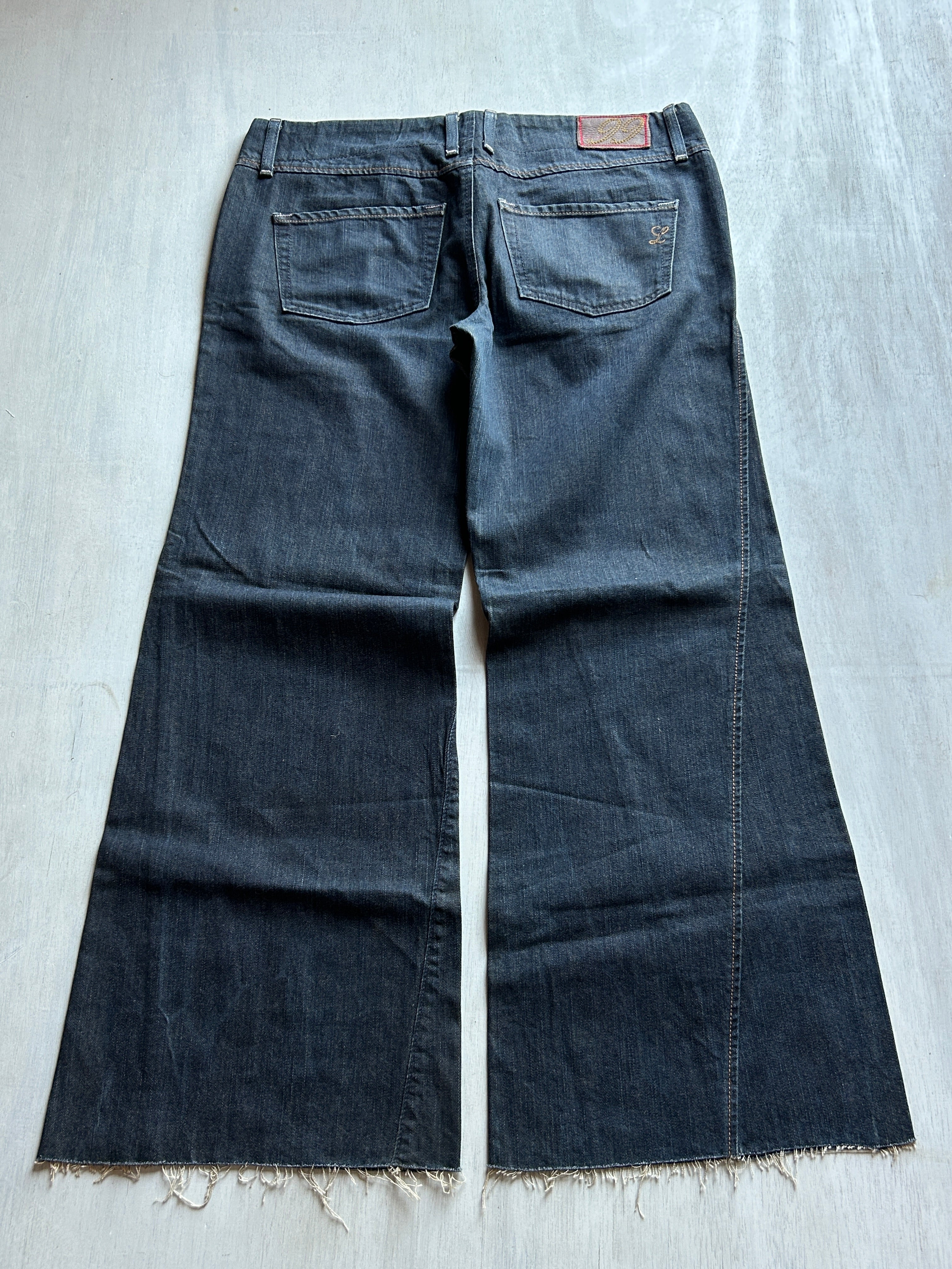Midnight Raw-Hem Denim - (XXL)