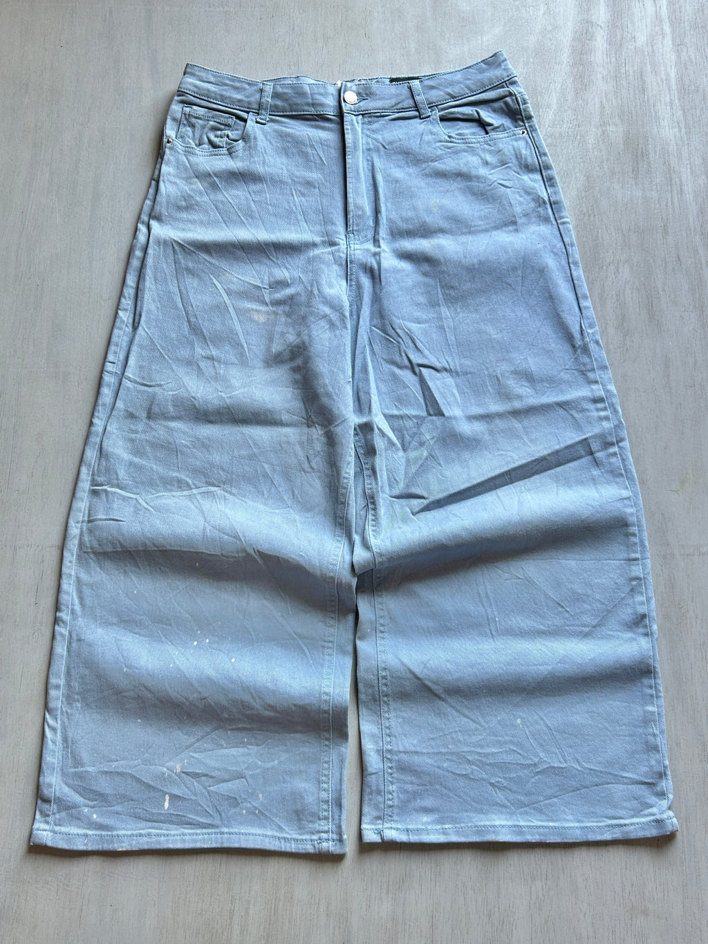 Ice Blue Wide-Leg Denim - (XL)