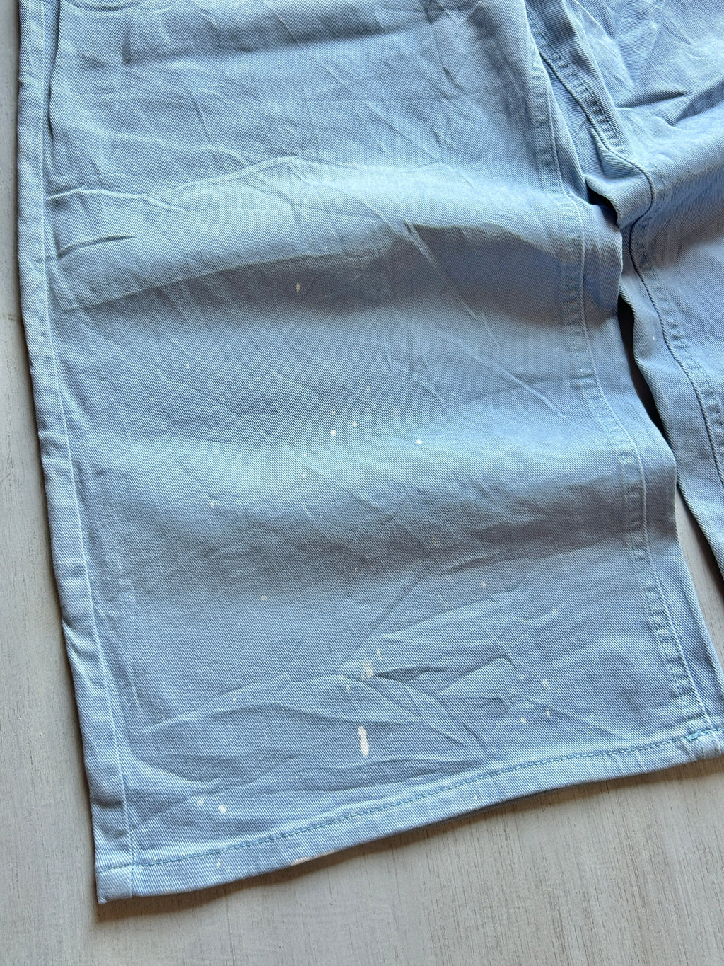 Ice Blue Wide-Leg Denim - (XL)