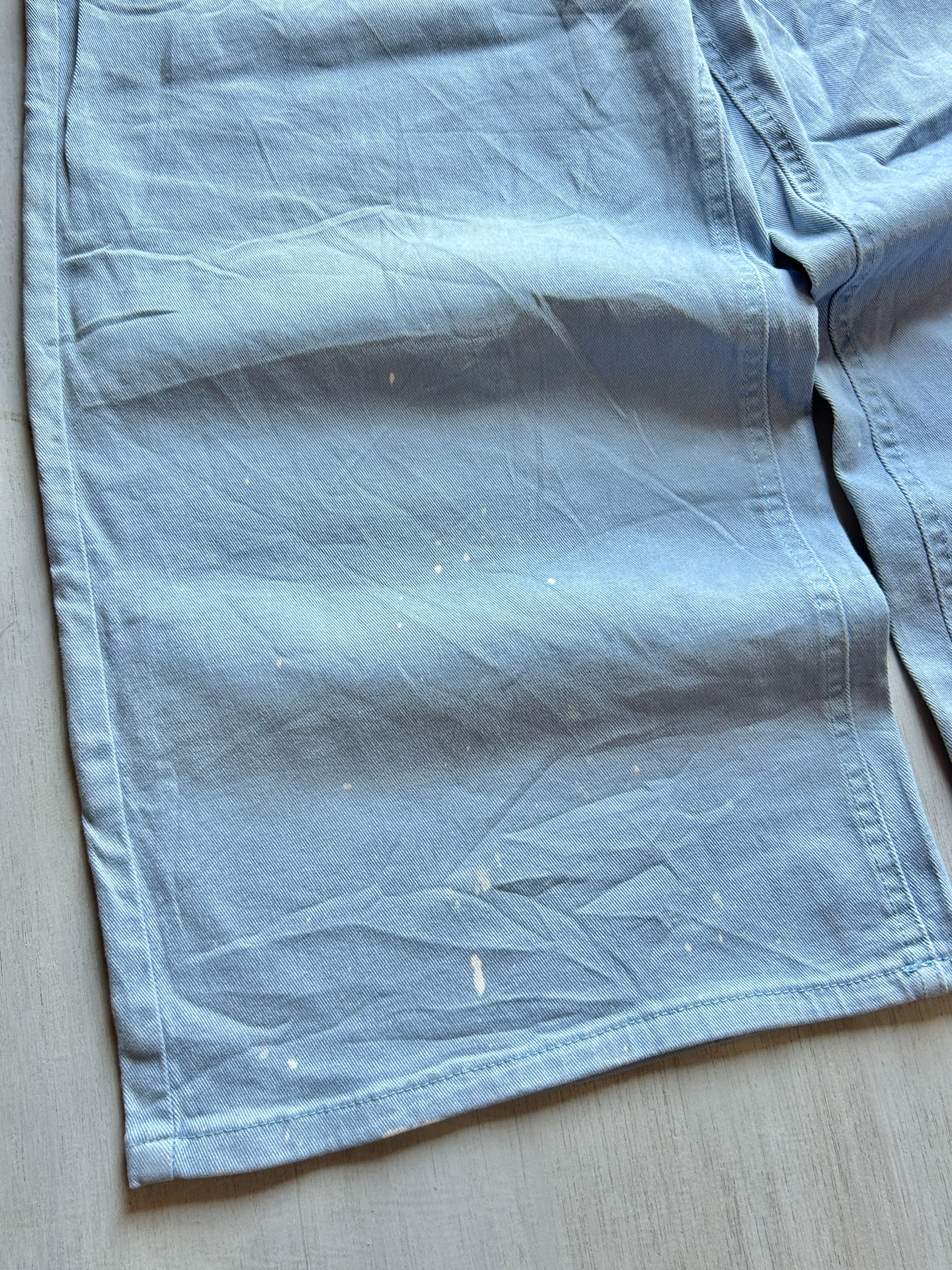 Ice Blue Wide-Leg Denim - (XL)