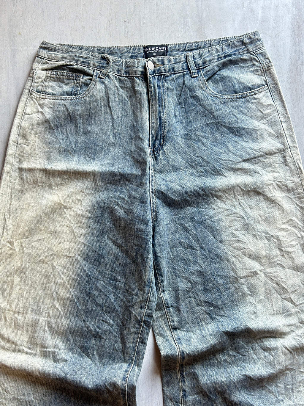 Stone Fade Baggy Denim - (XL)