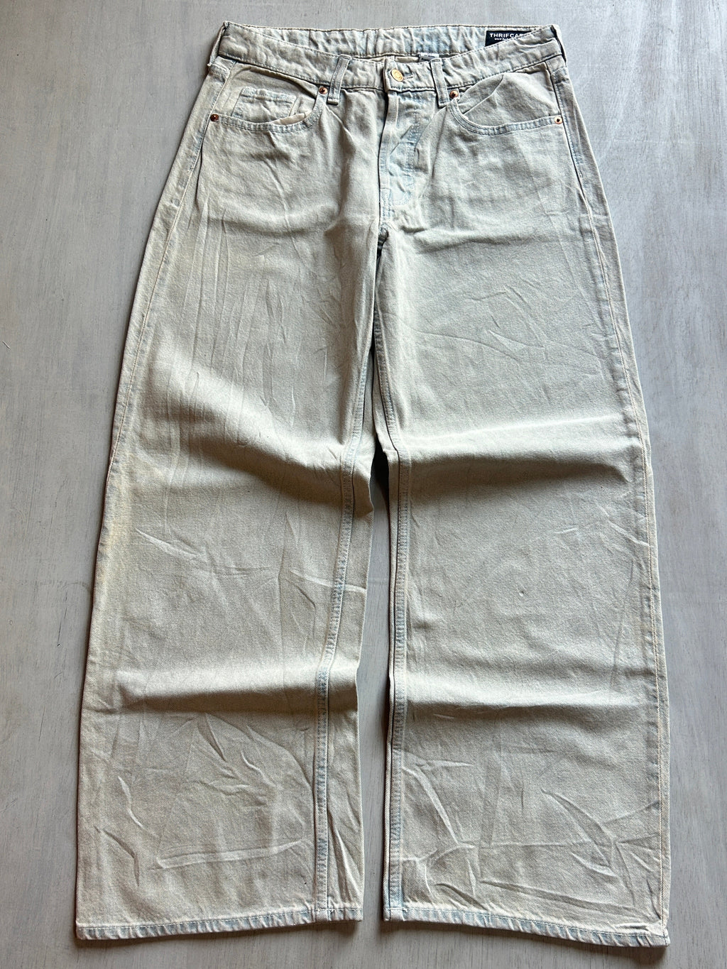 Bone Wash Baggy Denim - (L)