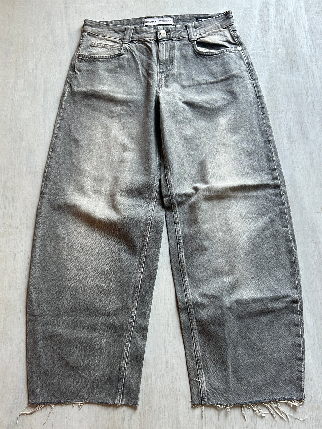 Ash Fade Raw Hem Denim - (L)