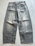 Ash Fade Raw Hem Denim - (L)